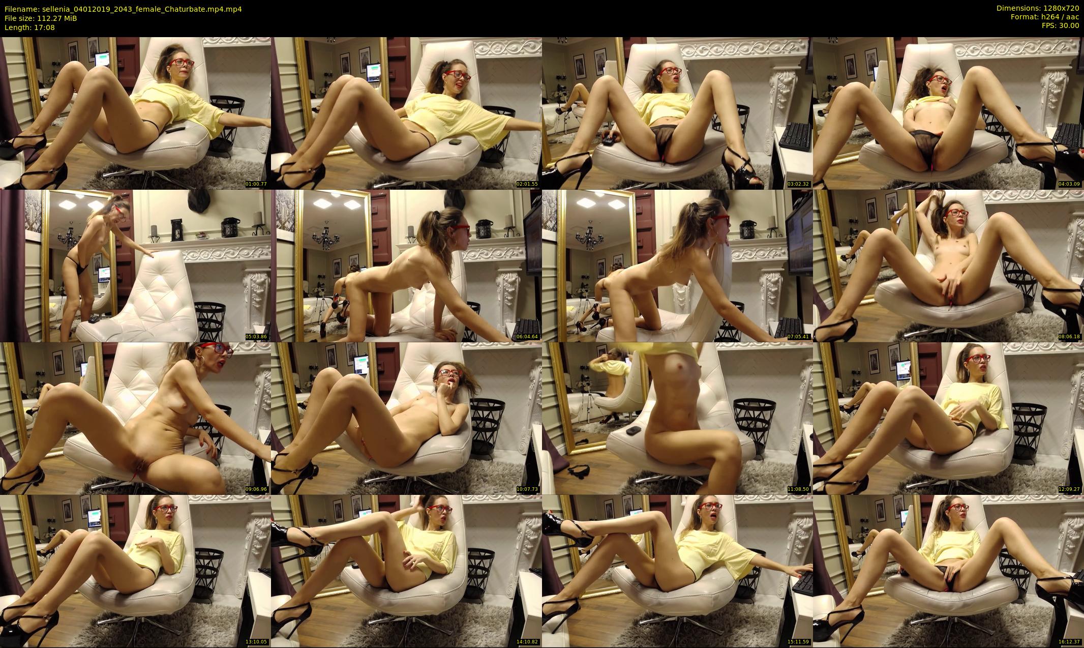 sellenia — 18 minute Chaturbate Female strip rec, 720p, Jan 4, 2019