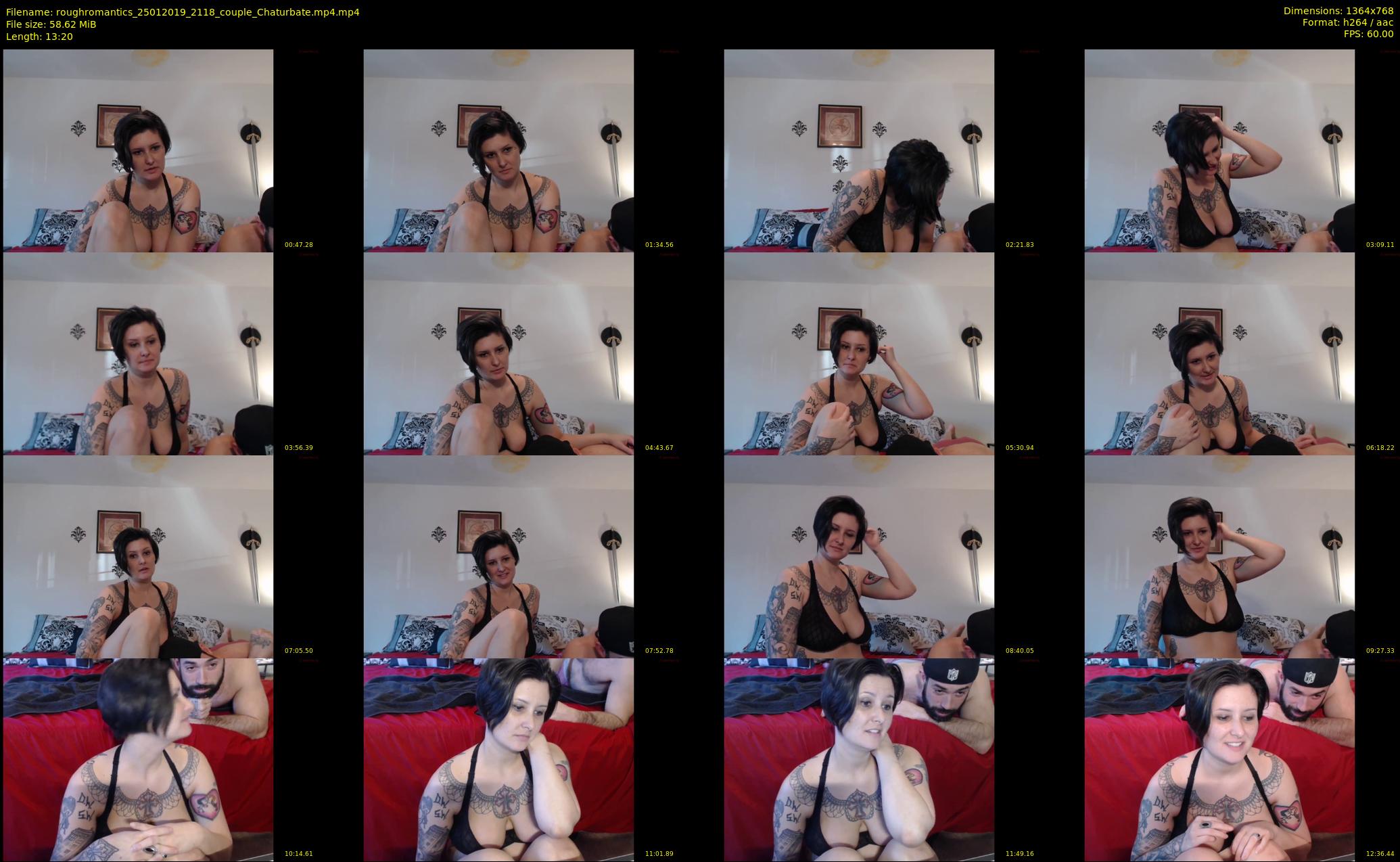 roughromantics — 14 minute Chaturbate Couple strip rec, 720p, Jan 25, 2019