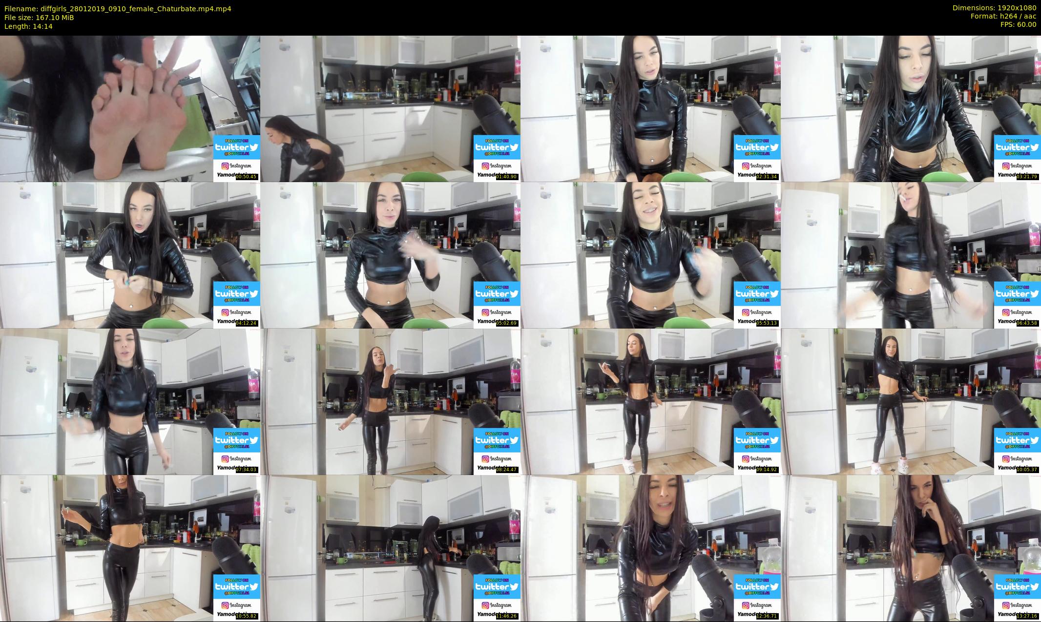 diffgirls — 15 minute Chaturbate Female strip rec, 1080p, Jan 28, 2019