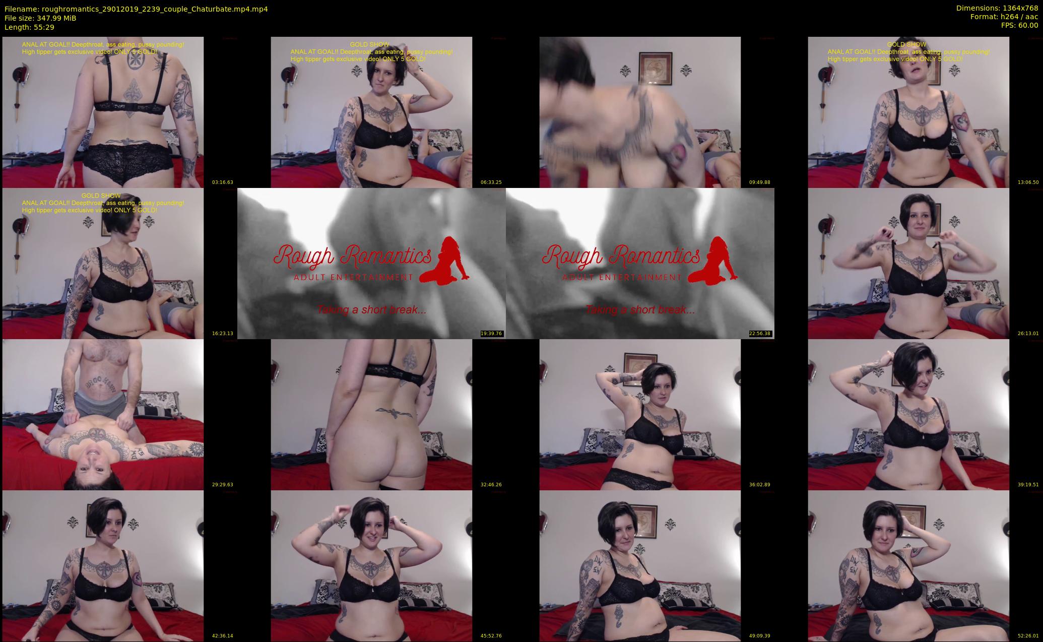 roughromantics — 56 minute Chaturbate Couple strip rec, 720p, Jan 29, 2019