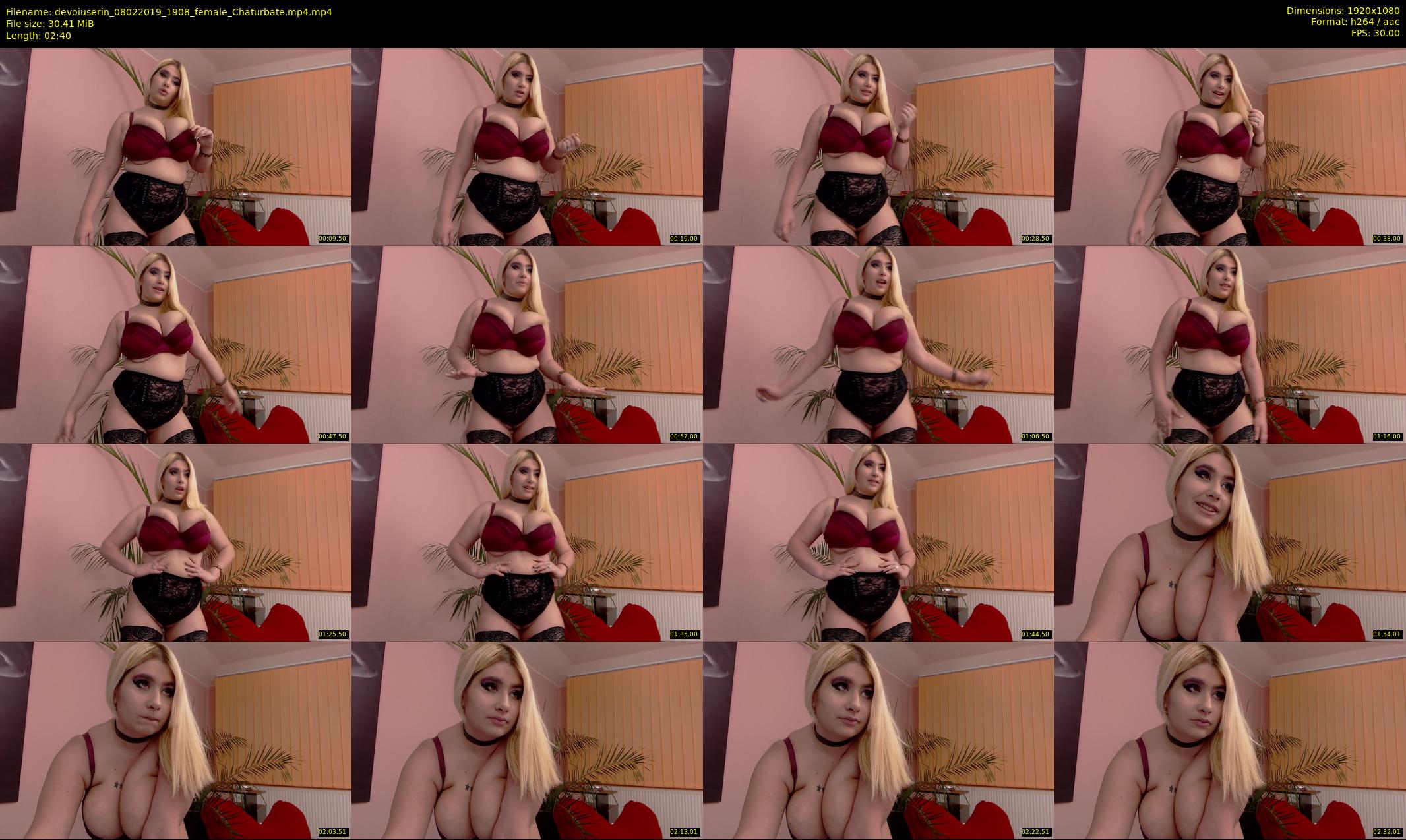 devoiuserin — 3 minute Chaturbate Female strip rec, 1080p, Feb 8, 2019