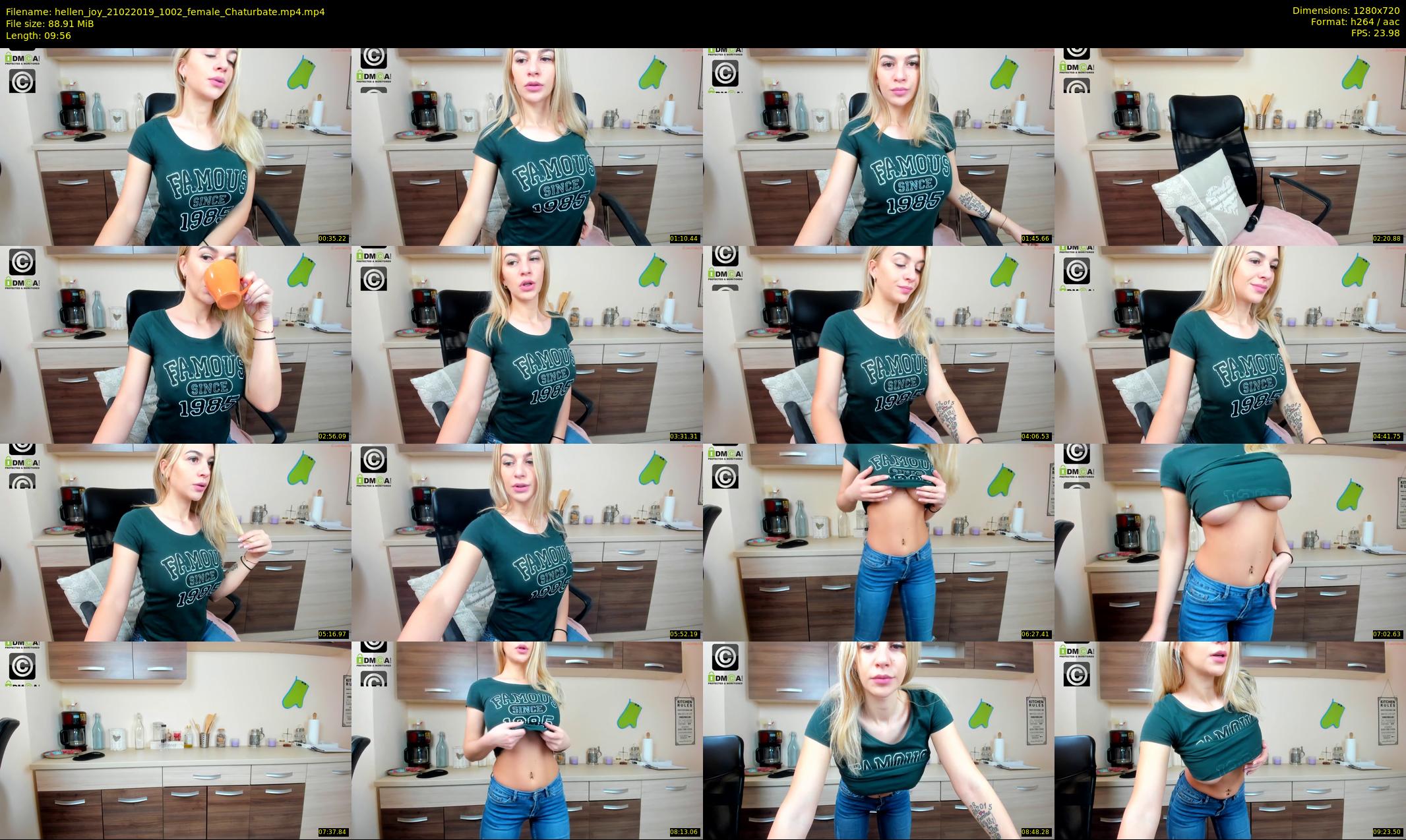 hellen_joy — 10 minute Chaturbate Female strip rec, 720p, Feb 21, 2019
