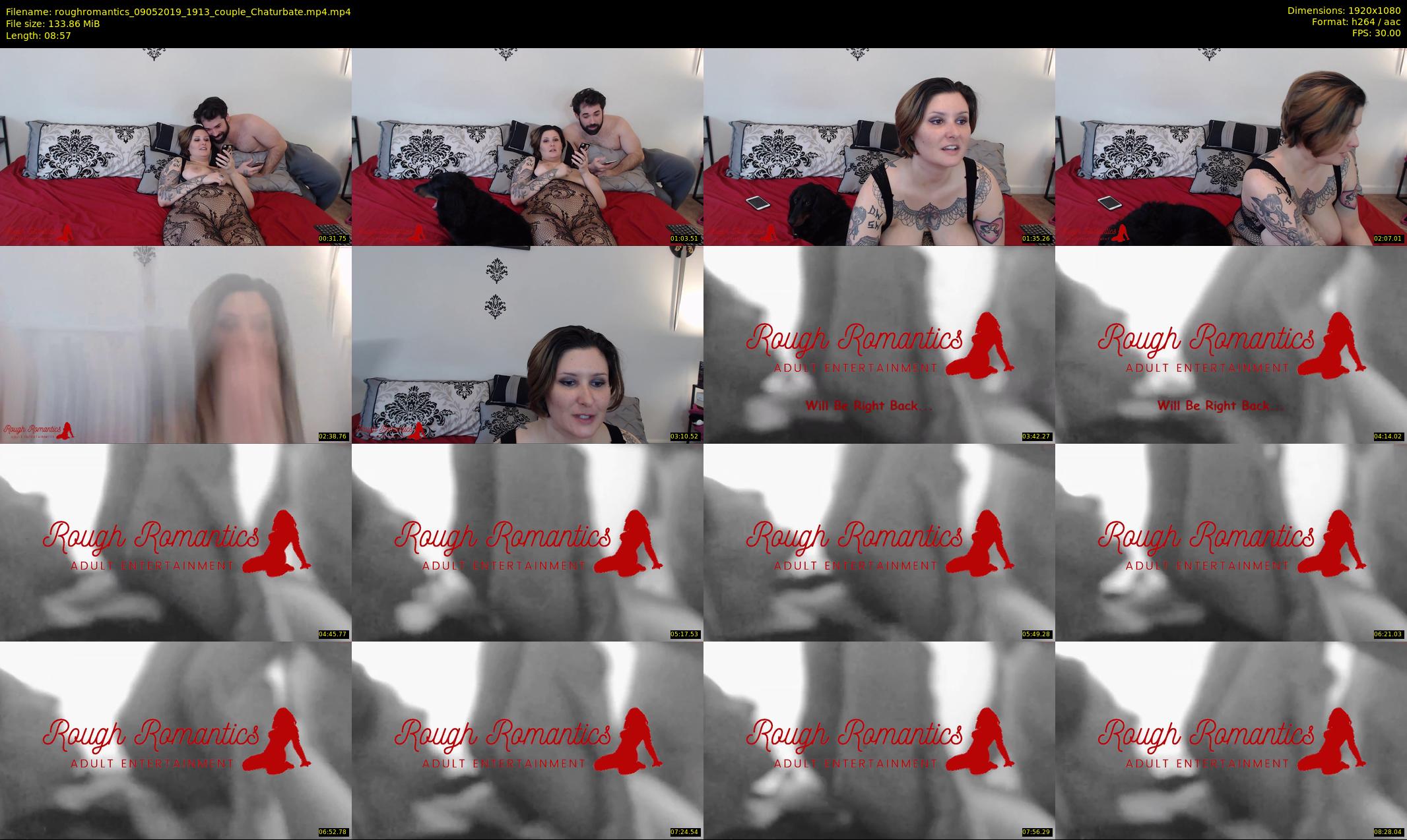 roughromantics — 9 minute Chaturbate Couple strip rec, 1080p, May 9, 2019