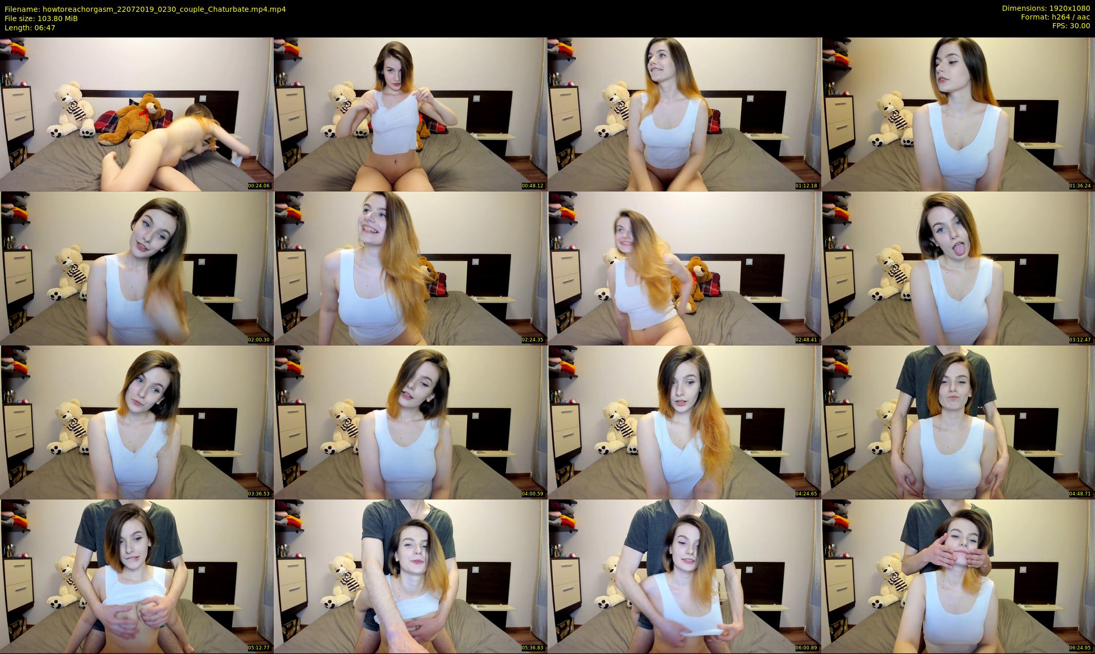 howtoreachorgasm — 7 minute Chaturbate Couple strip rec, 1080p, Jul 22, 2019