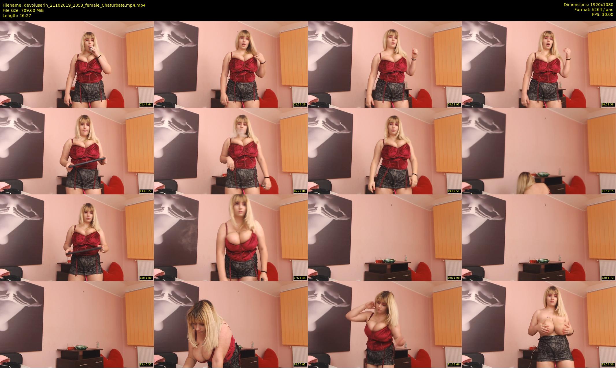devoiuserin — 47 minute Chaturbate Female strip rec, 1080p, Oct 21, 2019
