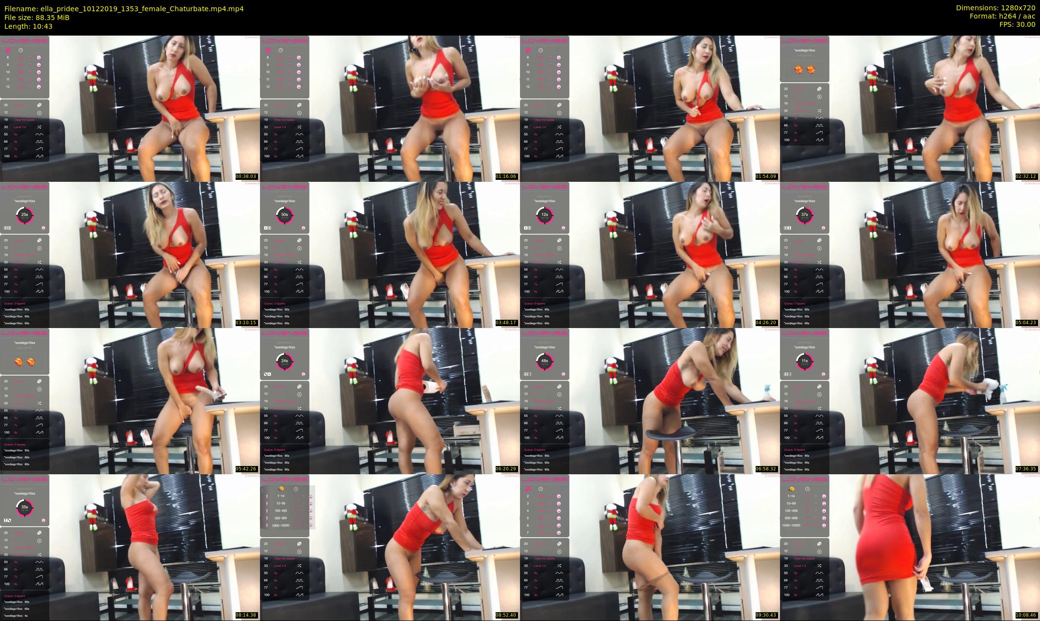ella_pridee — 11 minute Chaturbate Female strip rec, 720p, Dec 10, 2019