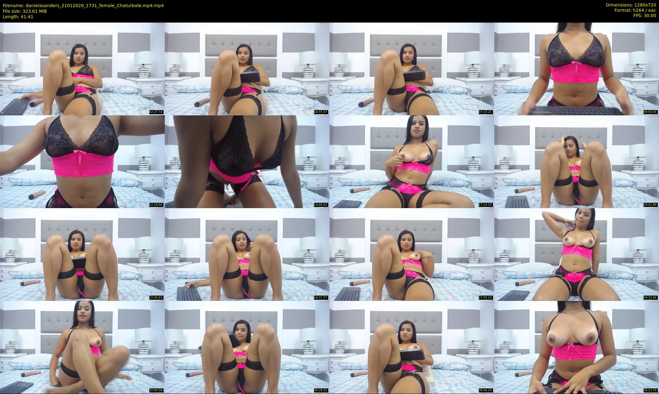 danielasanders — 42 minute Chaturbate Female strip rec, 720p, Jan 21, 2020