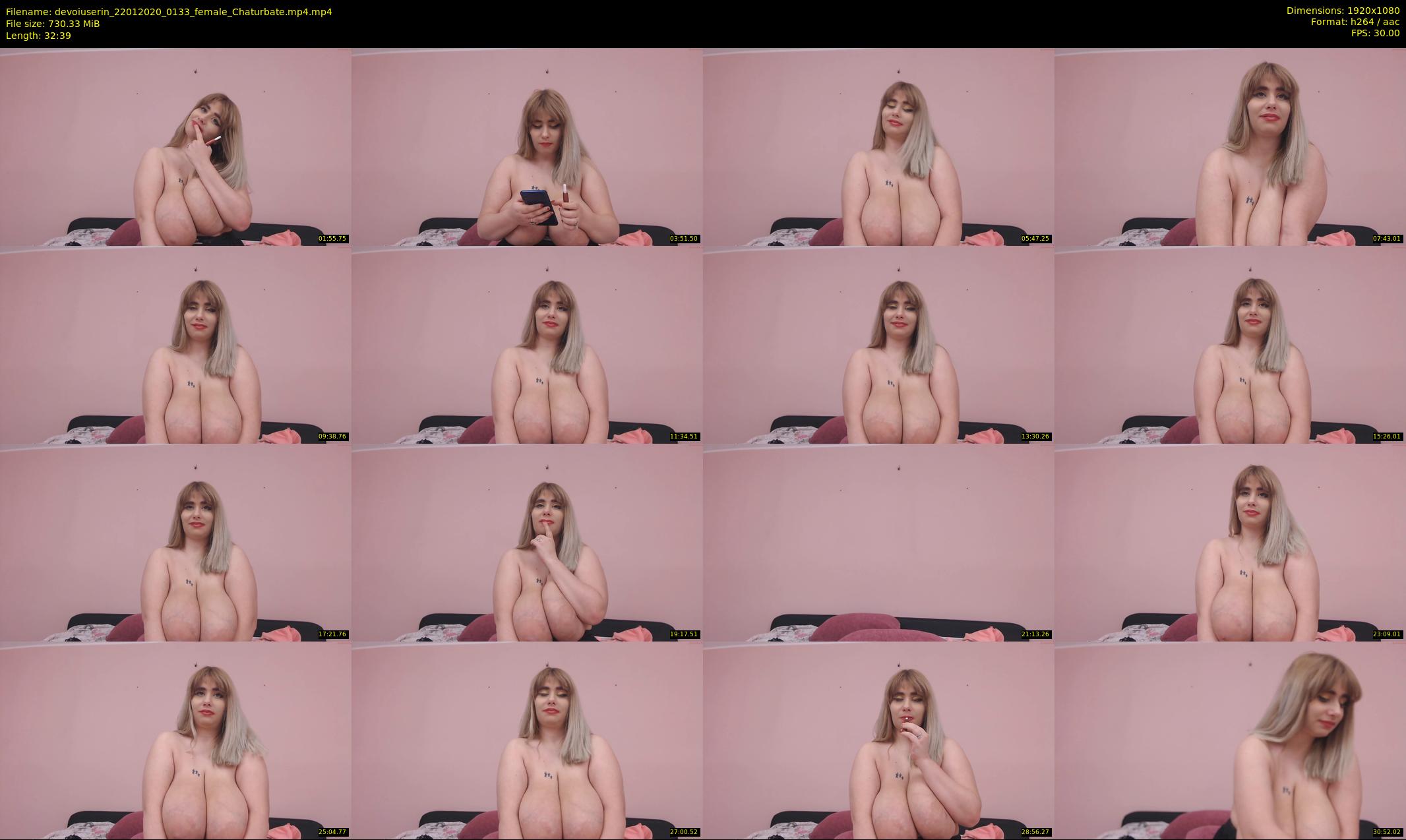devoiuserin — 42 minute Chaturbate Female strip rec, 1080p, Jan 22, 2020