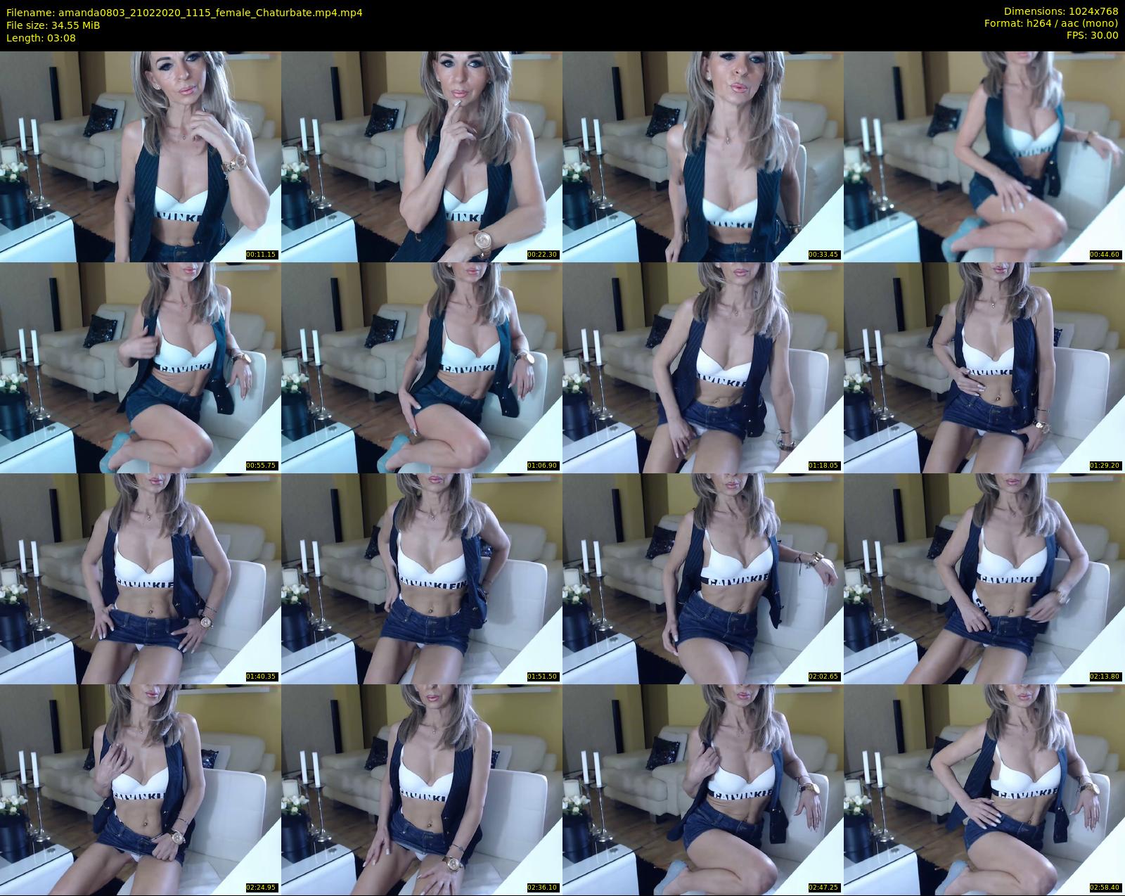 amanda0803 — 4 minute Chaturbate Female strip rec, 720p, Feb 21, 2020