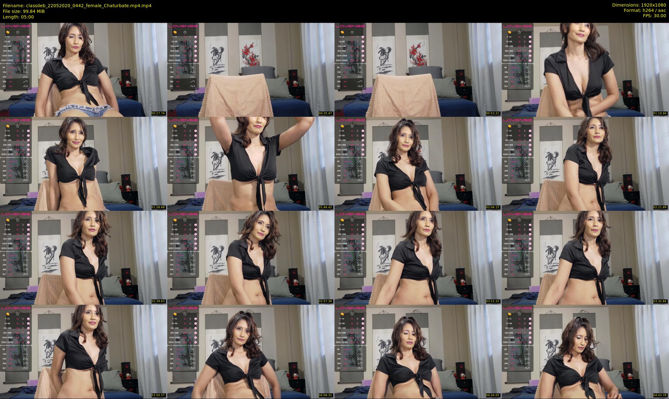 classdeb — 5 minute Chaturbate Female strip rec, 1080p, May 22, 2020