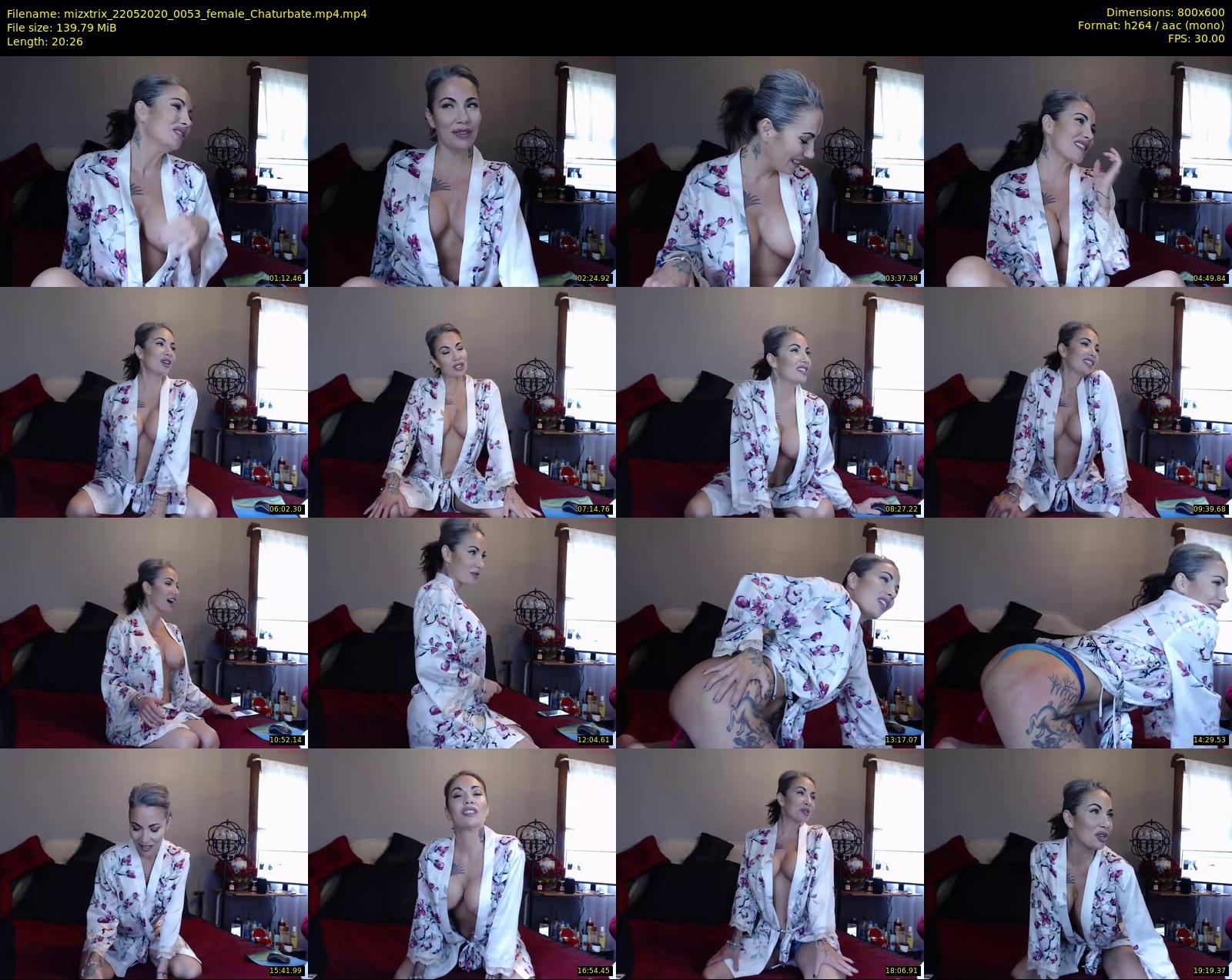 mizxtrix — 21 minute Chaturbate Female strip rec, 480p, May 22, 2020