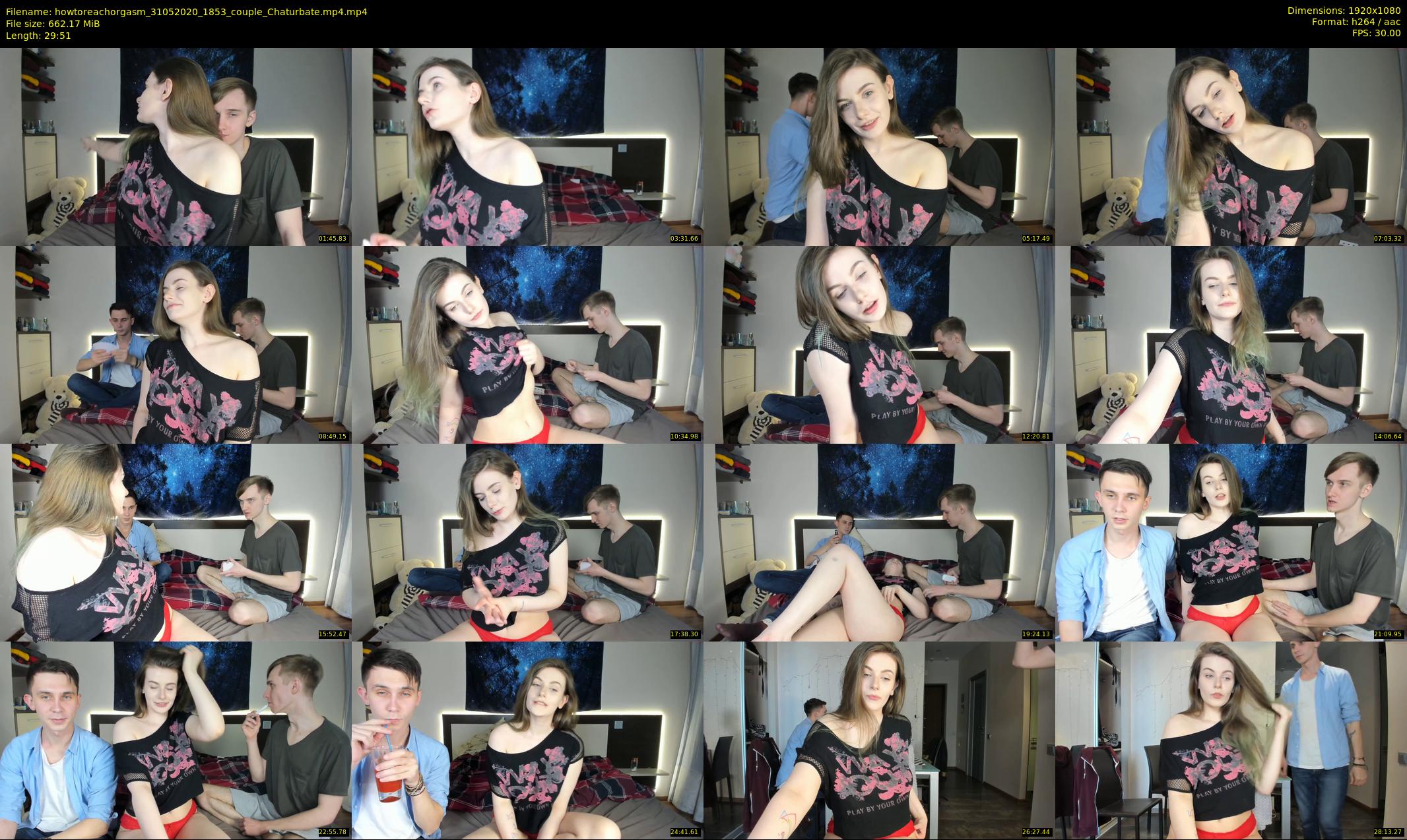 howtoreachorgasm — 30 minute Chaturbate Couple strip rec, 1080p, May 31, 2020