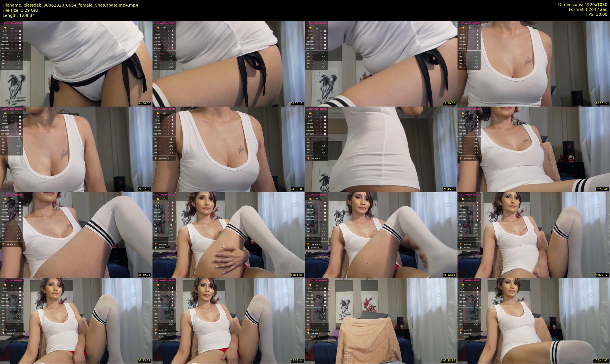 classdeb — 70 minute Chaturbate Female strip rec, 1080p, Jun 8, 2020