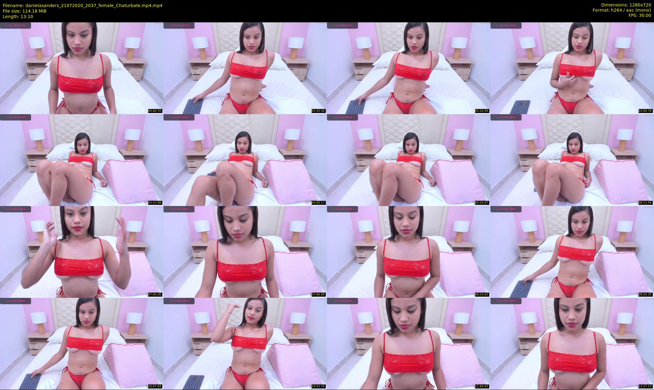 danielasanders — 14 minute Chaturbate Female strip rec, 720p, Jul 21, 2020