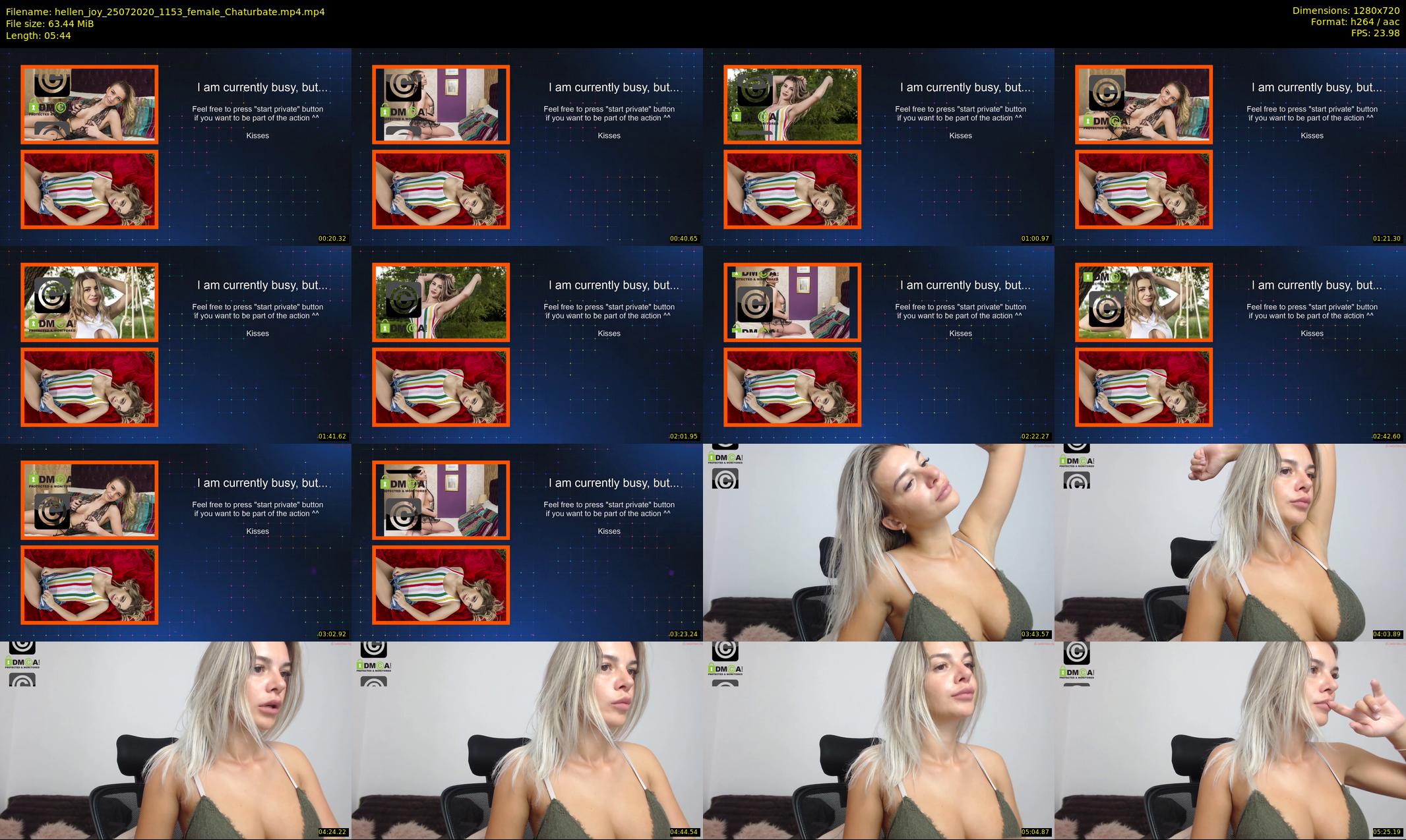 hellen_joy — 6 minute Chaturbate Female strip rec, 720p, Jul 25, 2020