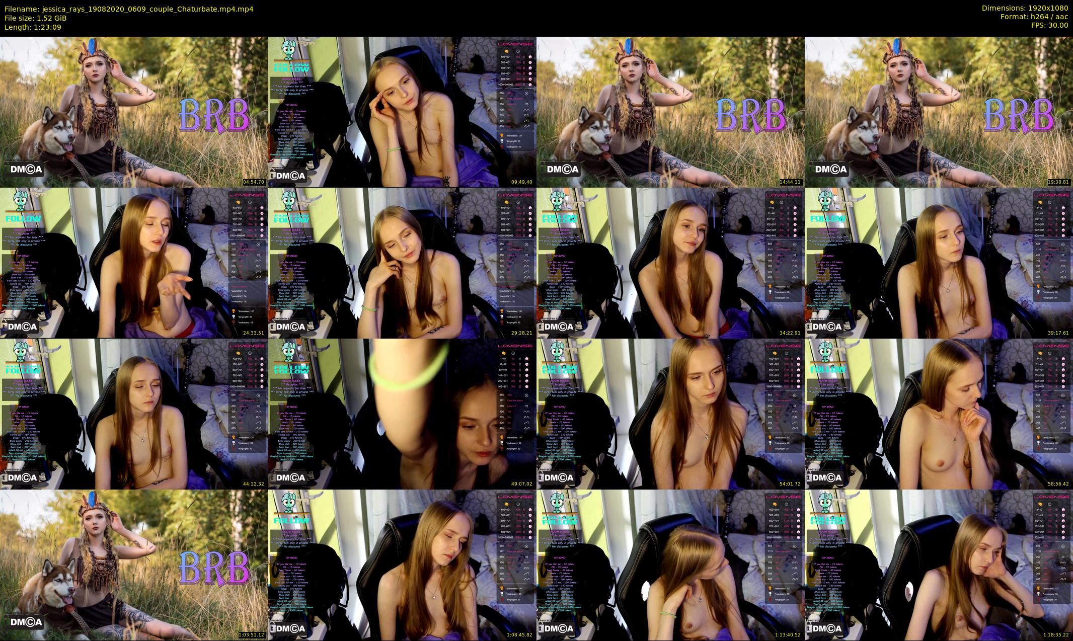 jessica_rays — 84 minute Chaturbate Couple strip rec, 1080p, Aug 19, 2020