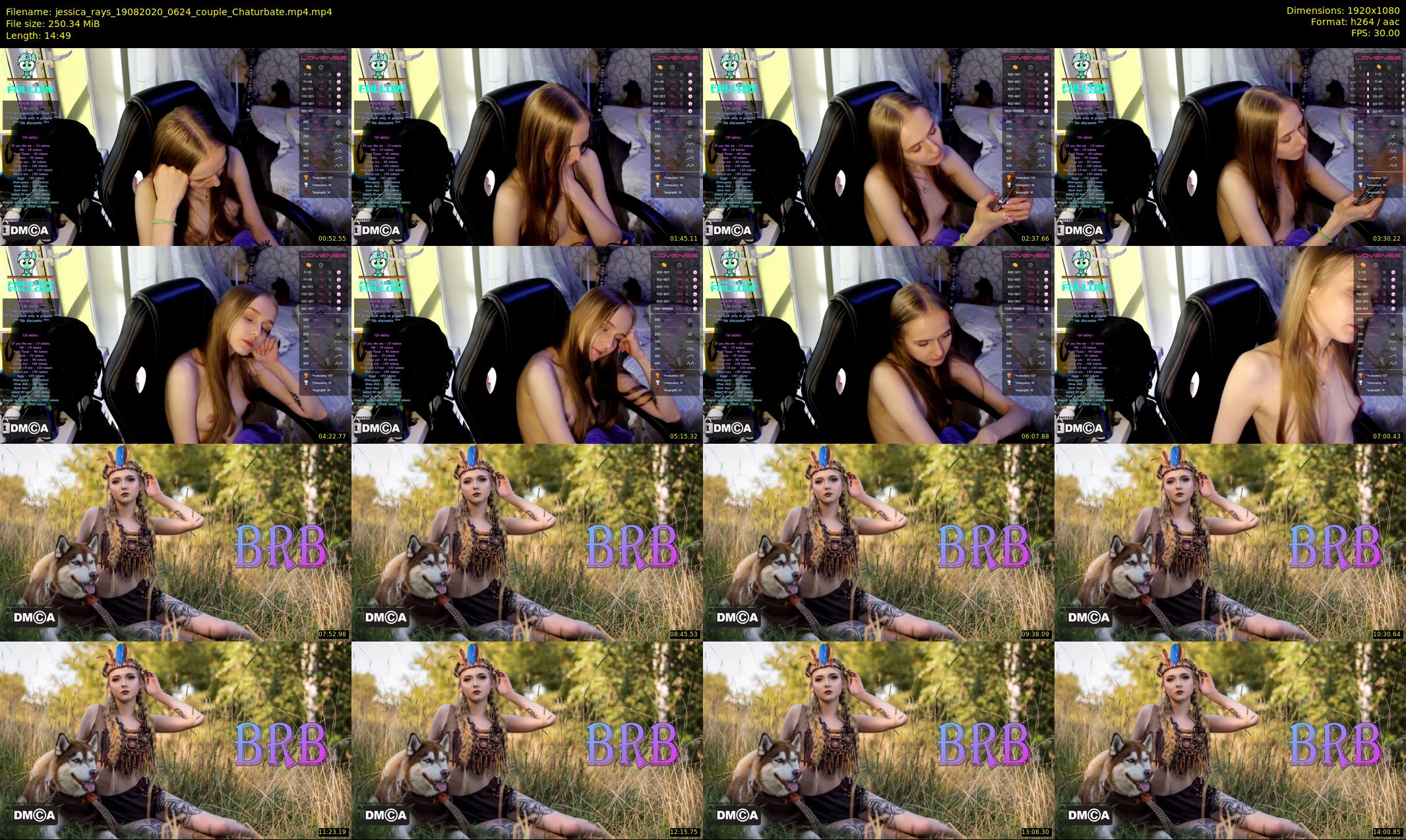jessica_rays — 15 minute Chaturbate Couple strip rec, 1080p, Aug 19, 2020