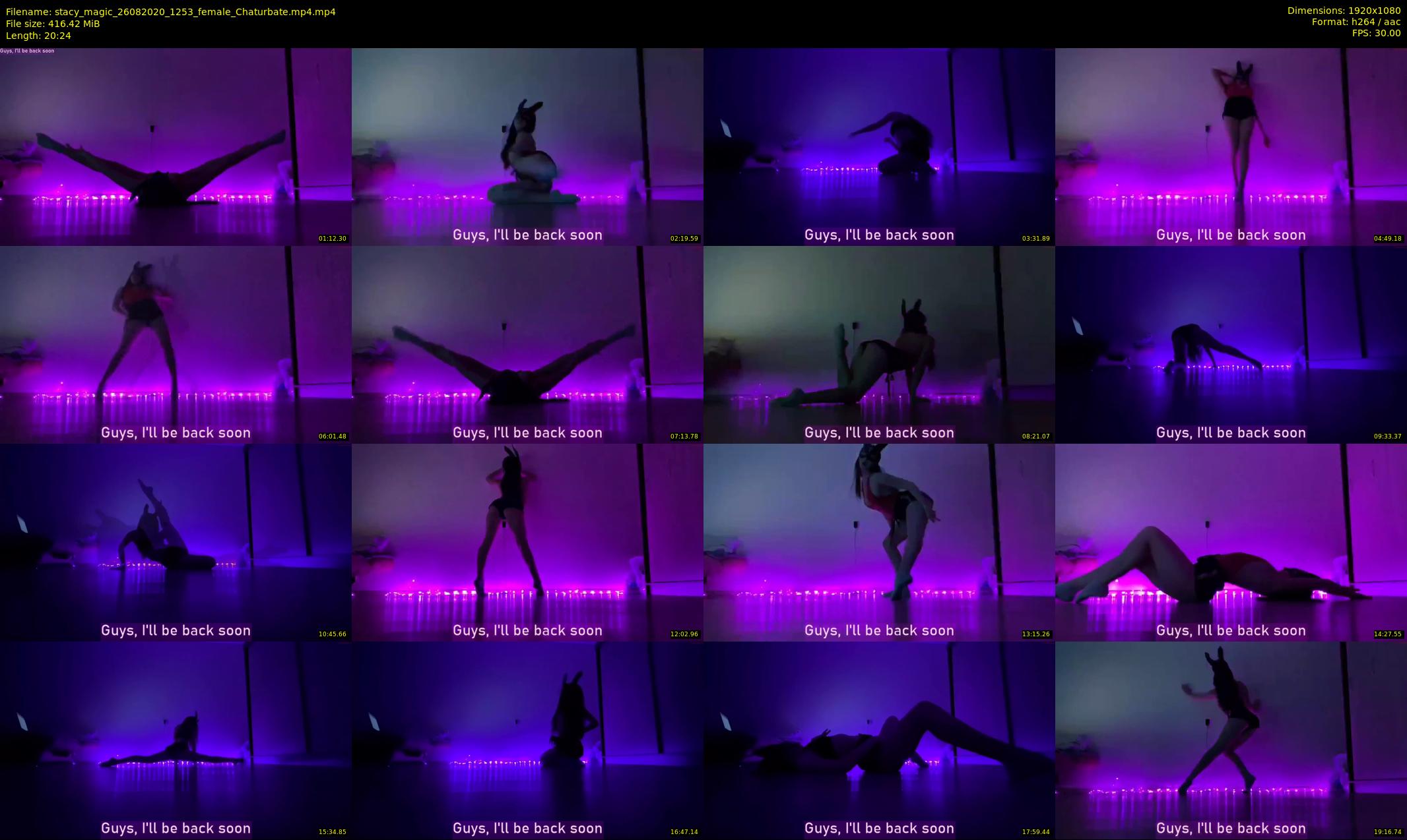 stacy_magic — 21 minute Chaturbate Female strip rec, 1080p, Aug 26, 2020