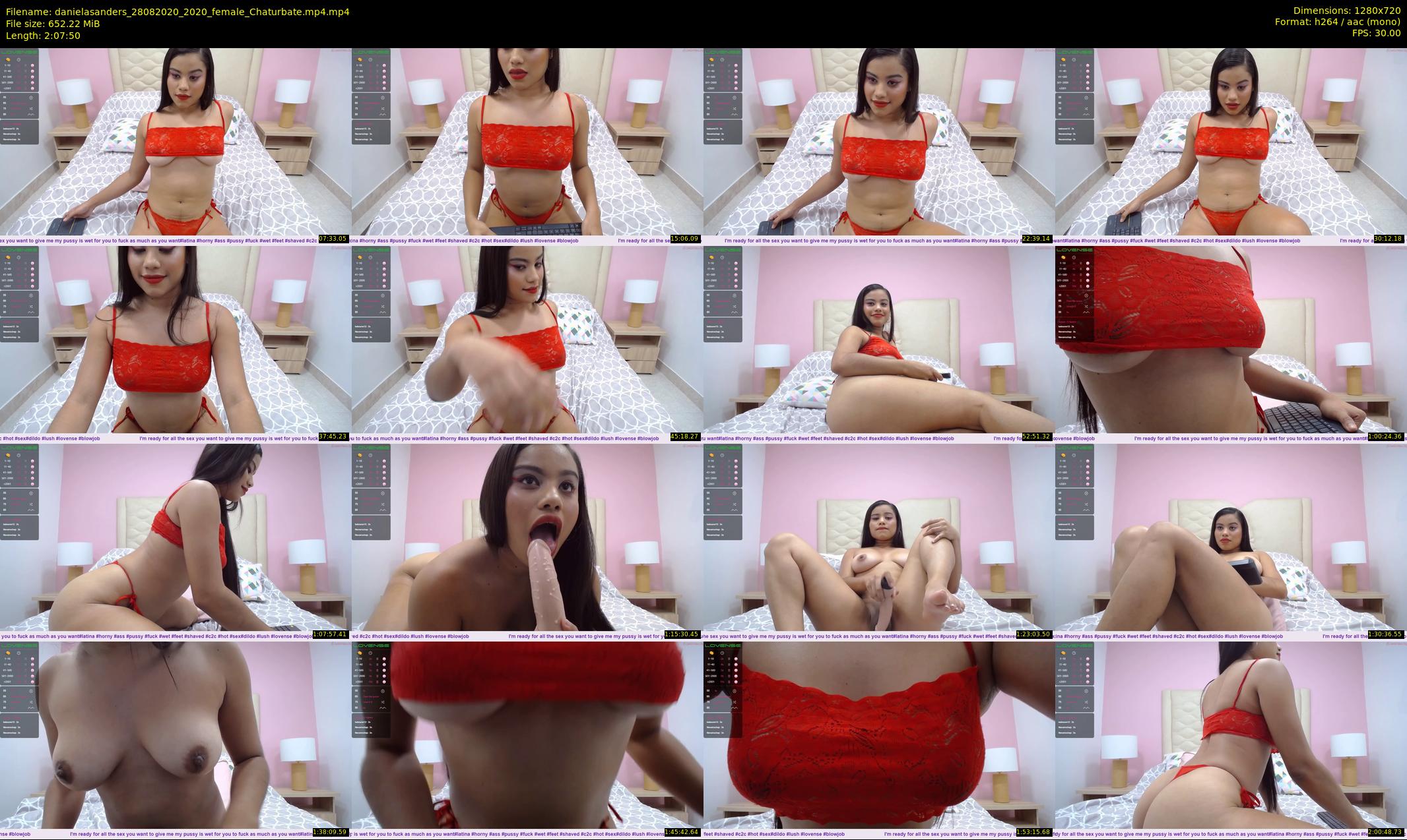 danielasanders — 128 minute Chaturbate Female strip rec, 720p, Aug 28, 2020