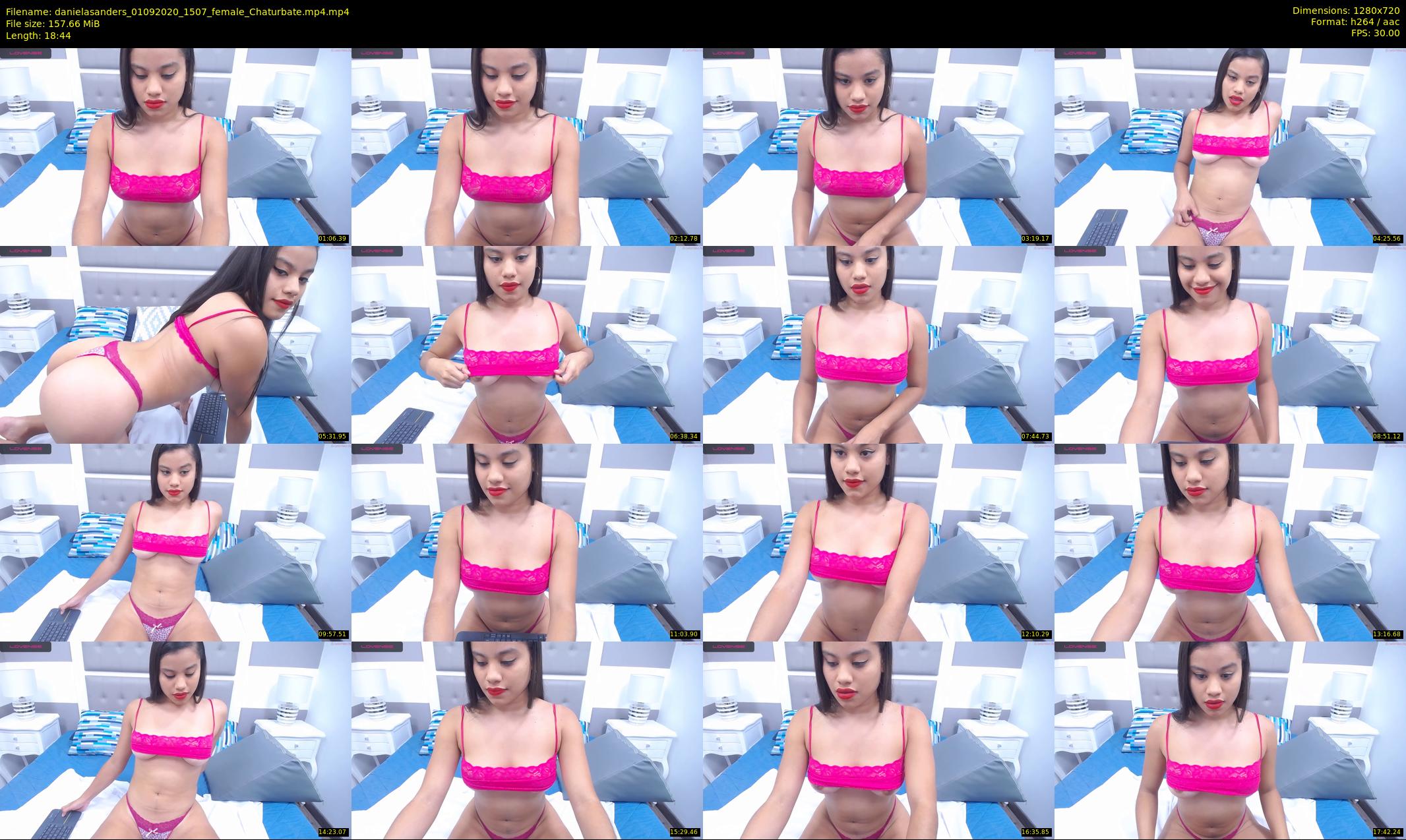 danielasanders — 19 minute Chaturbate Female strip rec, 720p, Sep 1, 2020