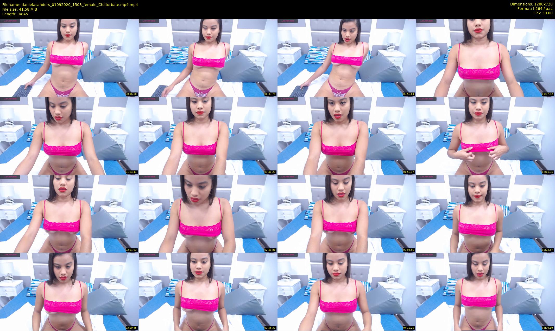 danielasanders — 5 minute Chaturbate Female strip rec, 720p, Sep 1, 2020