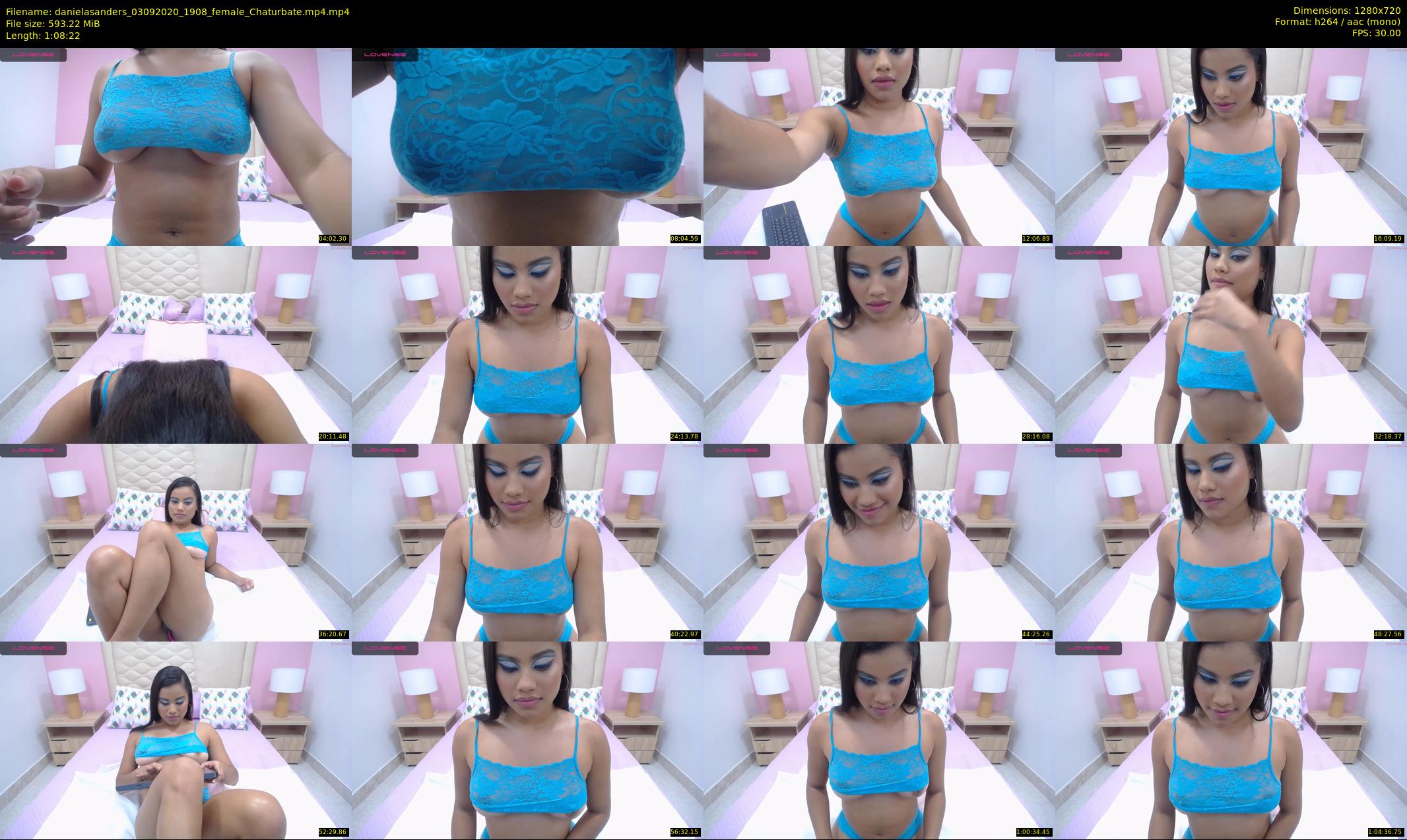 danielasanders — 69 minute Chaturbate Female strip rec, 720p, Sep 3, 2020