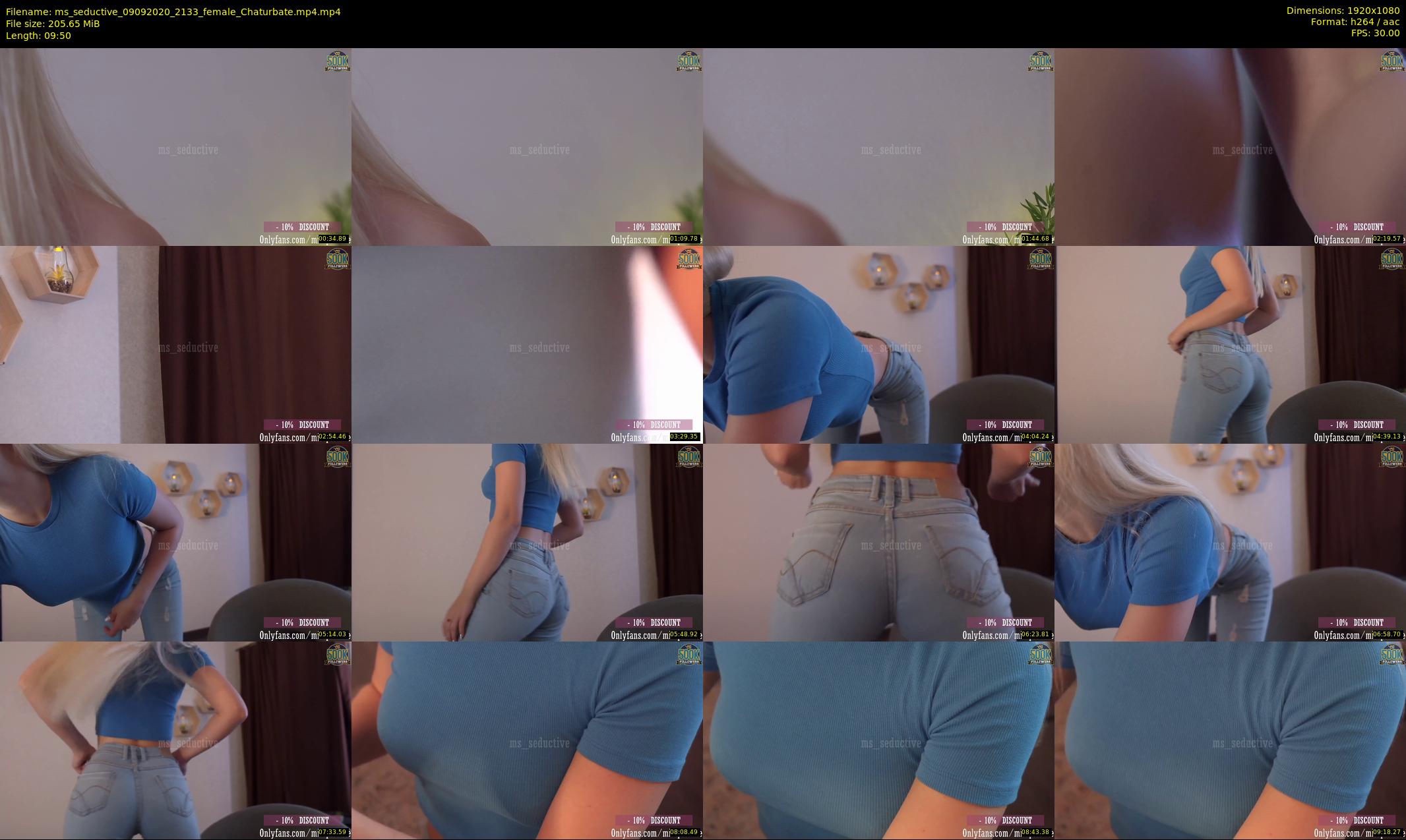 ms_seductive — 10 minute Chaturbate Female strip rec, 1080p, Sep 9, 2020