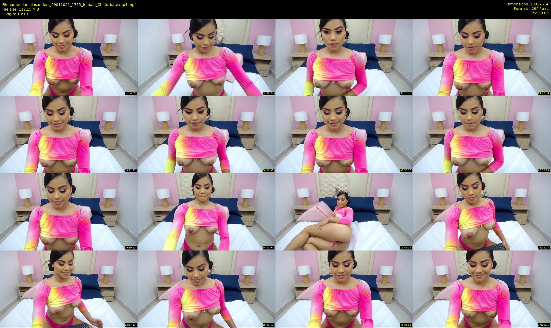 danielasanders — 19 minute Chaturbate Female strip rec, 480p, Jan 9, 2021