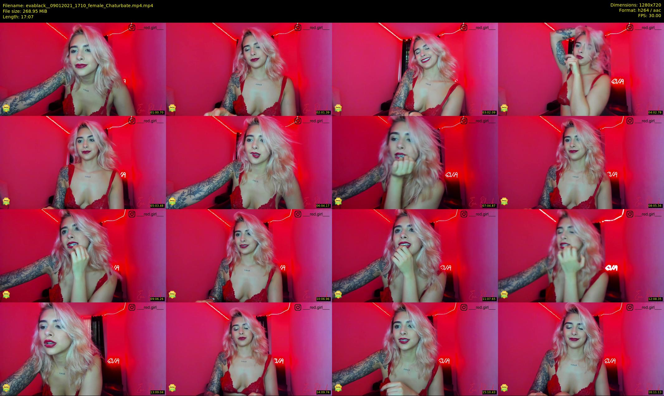 evablack_ — 18 minute Chaturbate Female strip rec, 720p, Jan 9, 2021