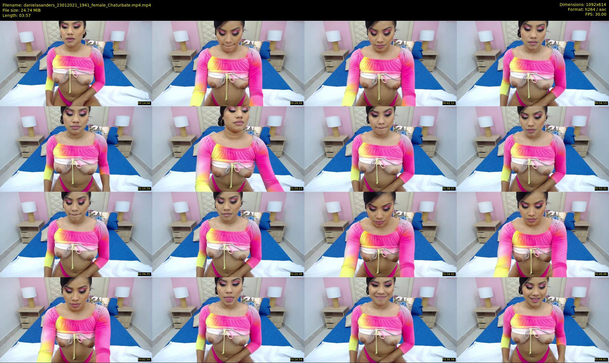 danielasanders — 4 minute Chaturbate Female strip rec, 480p, Jan 23, 2021
