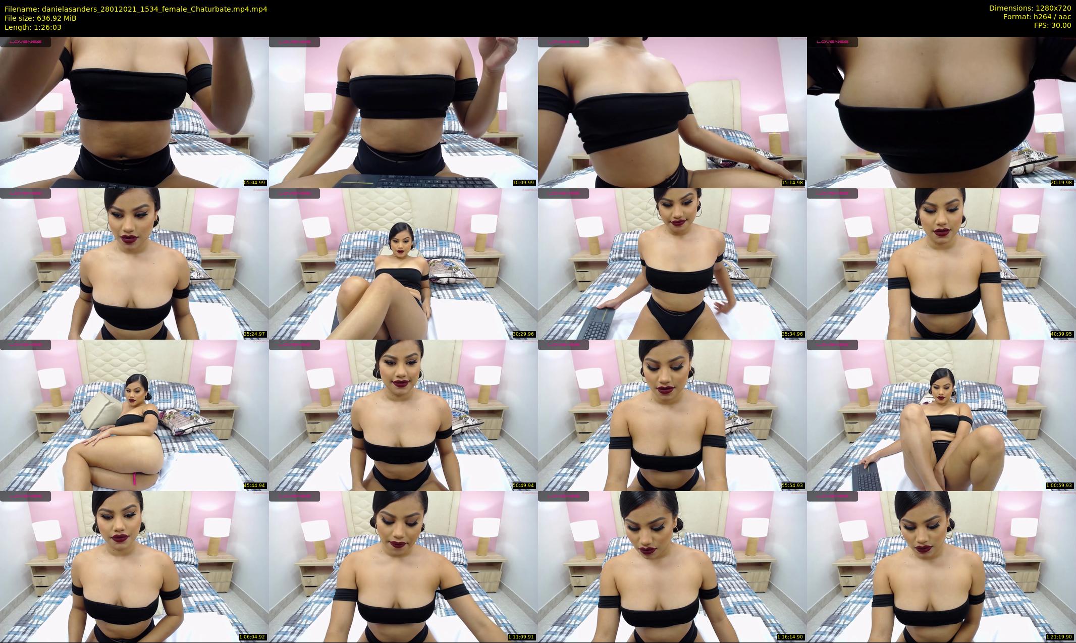 danielasanders — 87 minute Chaturbate Female strip rec, 720p, Jan 28, 2021