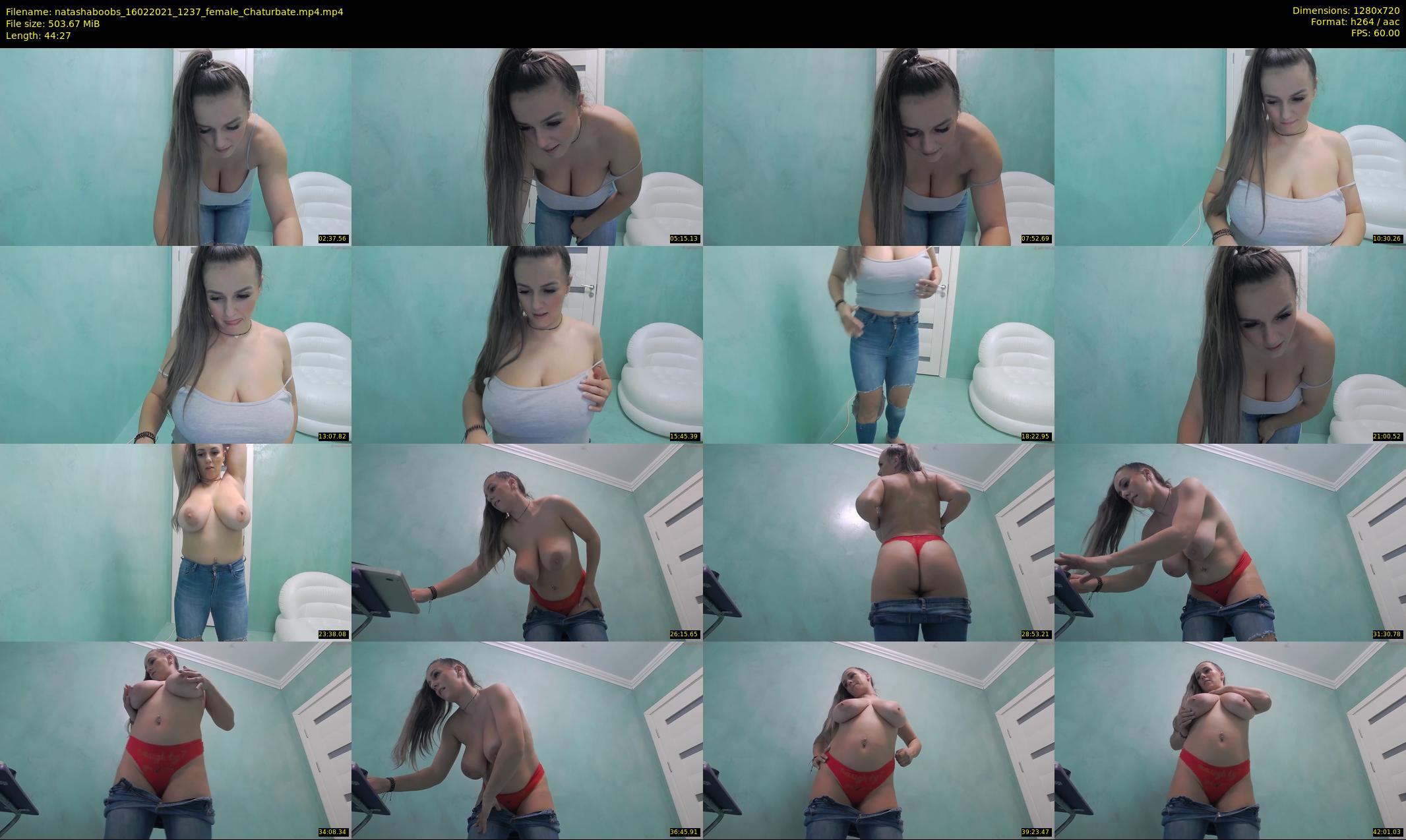 natashaboobs — 45 minute Chaturbate Female strip rec, 720p, Feb 16, 2021