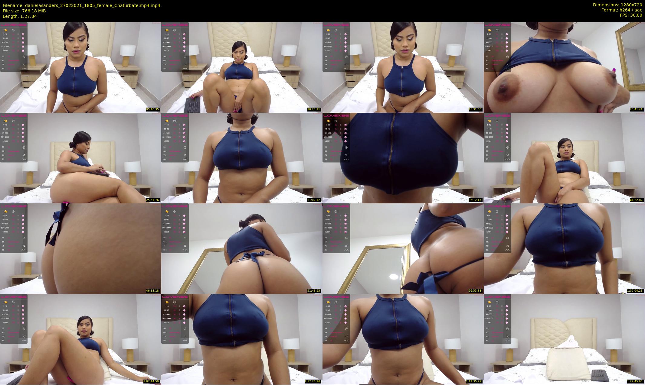 danielasanders — 88 minute Chaturbate Female strip rec, 720p, Feb 27, 2021