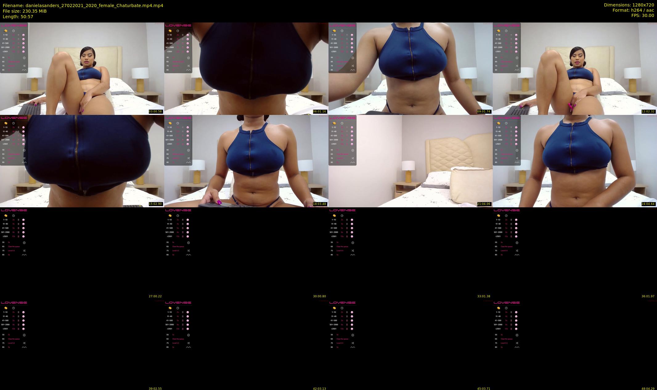 danielasanders — 51 minute Chaturbate Female strip rec, 720p, Feb 27, 2021