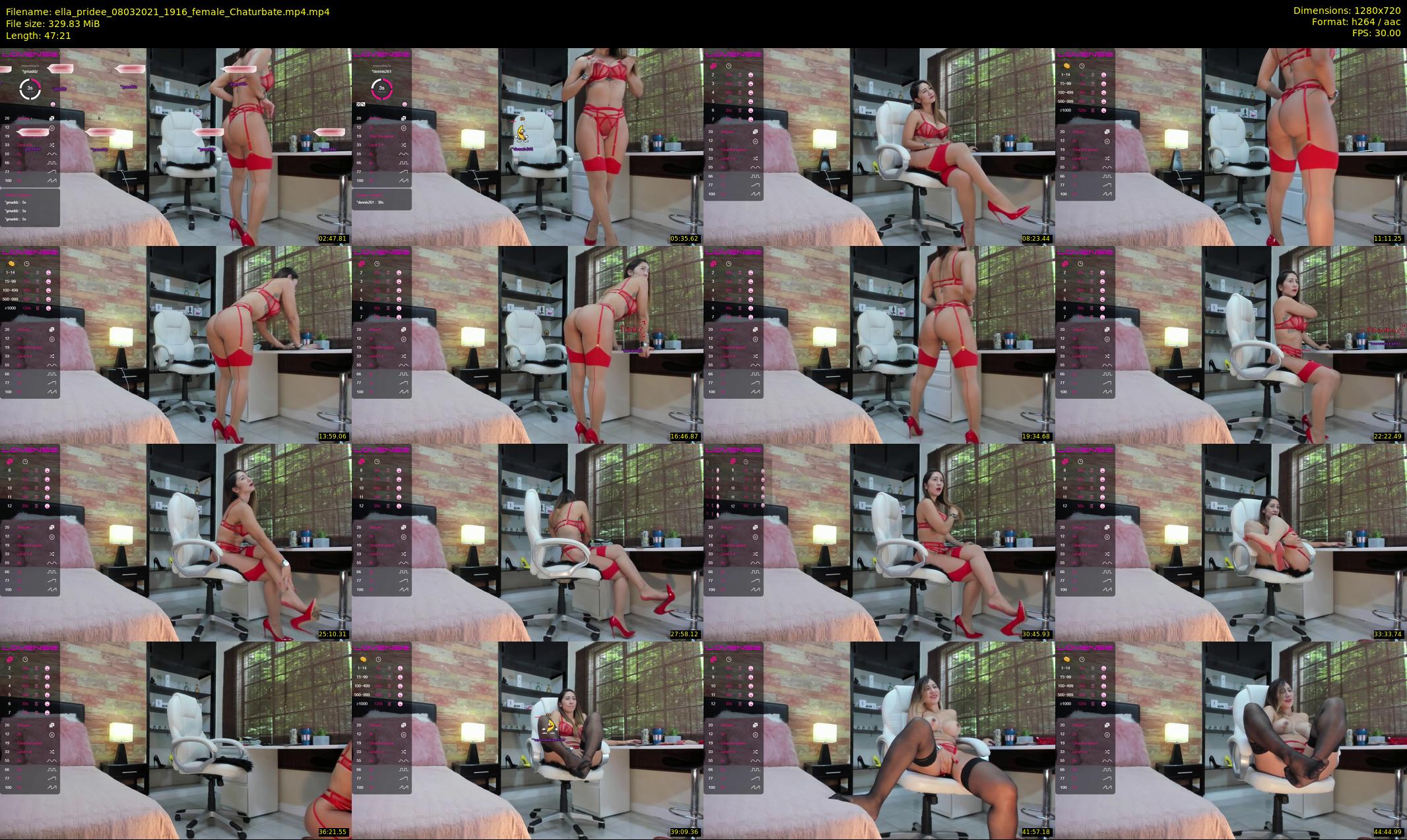 ella_pridee — 48 minute Chaturbate Female strip rec, 720p, Mar 8, 2021