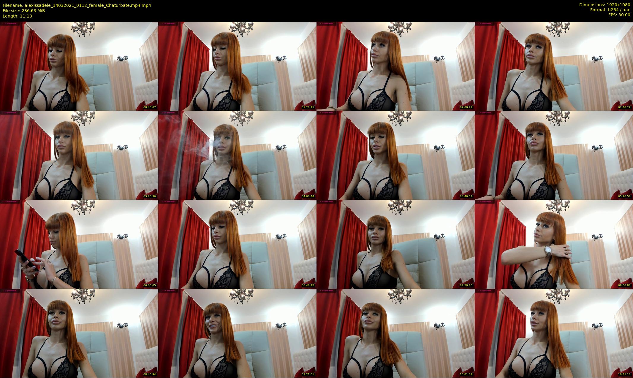 alexissadele — 12 minute Chaturbate Female strip rec, 1080p, Mar 14, 2021