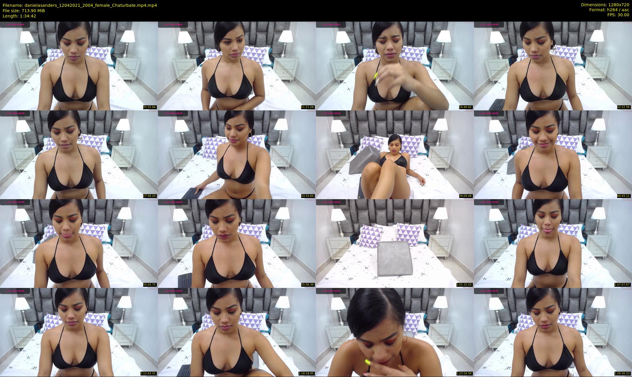 danielasanders — 95 minute Chaturbate Female strip rec, 720p, Apr 12, 2021