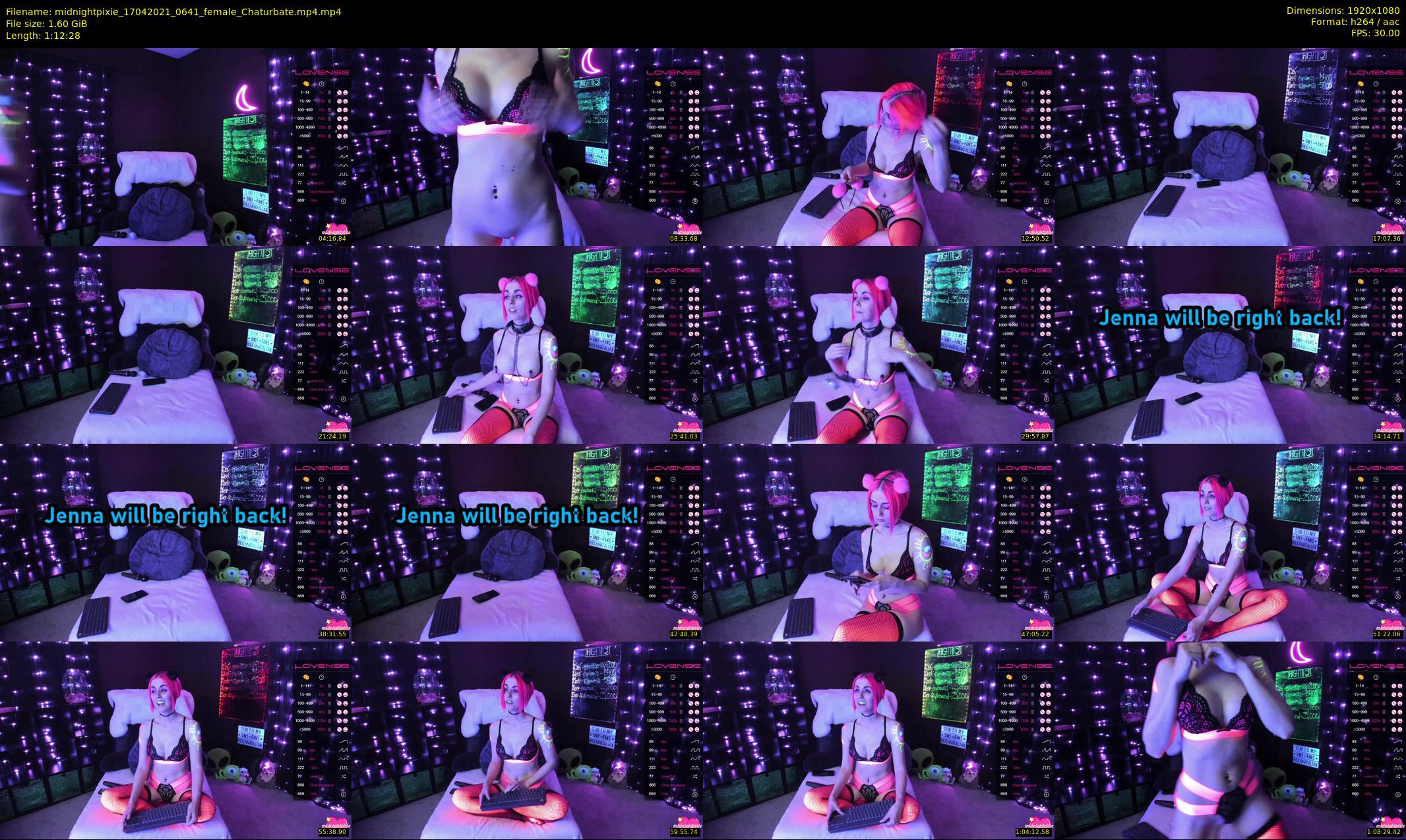 midnightpixie — 73 minute Chaturbate Female strip rec, 1080p, Apr 17, 2021
