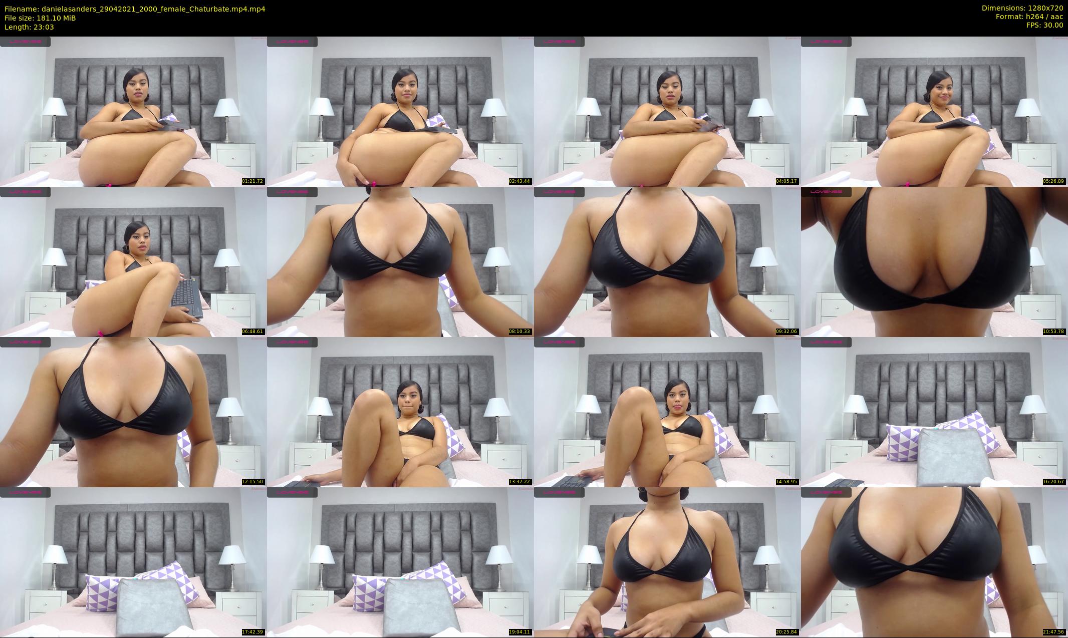 danielasanders — 24 minute Chaturbate Female strip rec, 720p, Apr 29, 2021