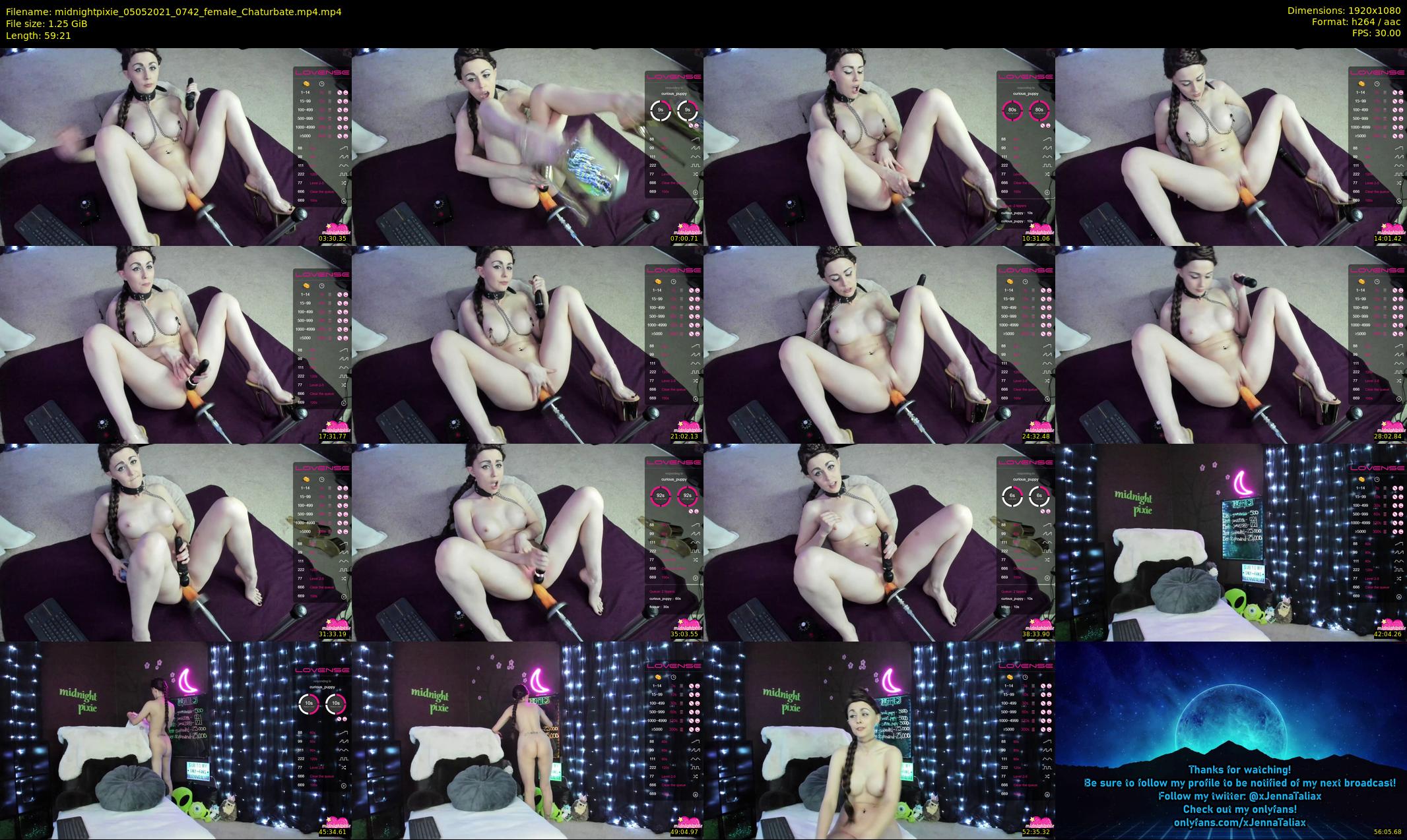 midnightpixie — 60 minute Chaturbate Female strip rec, 1080p, May 5, 2021