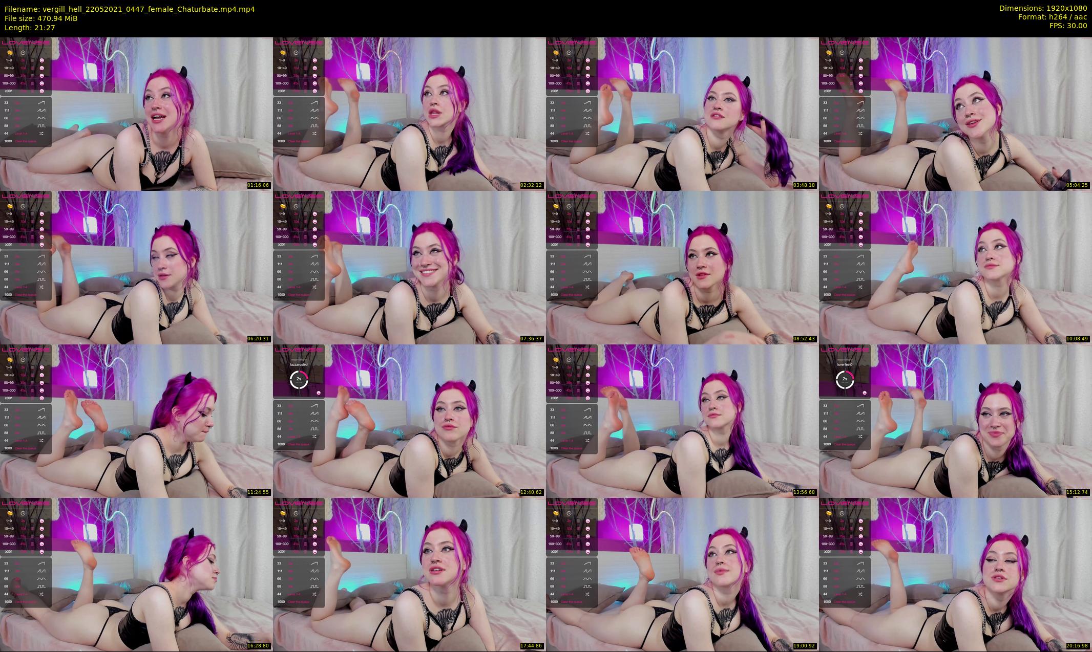 vergill_hell — 22 minute Chaturbate Female strip rec, 1080p, May 22, 2021