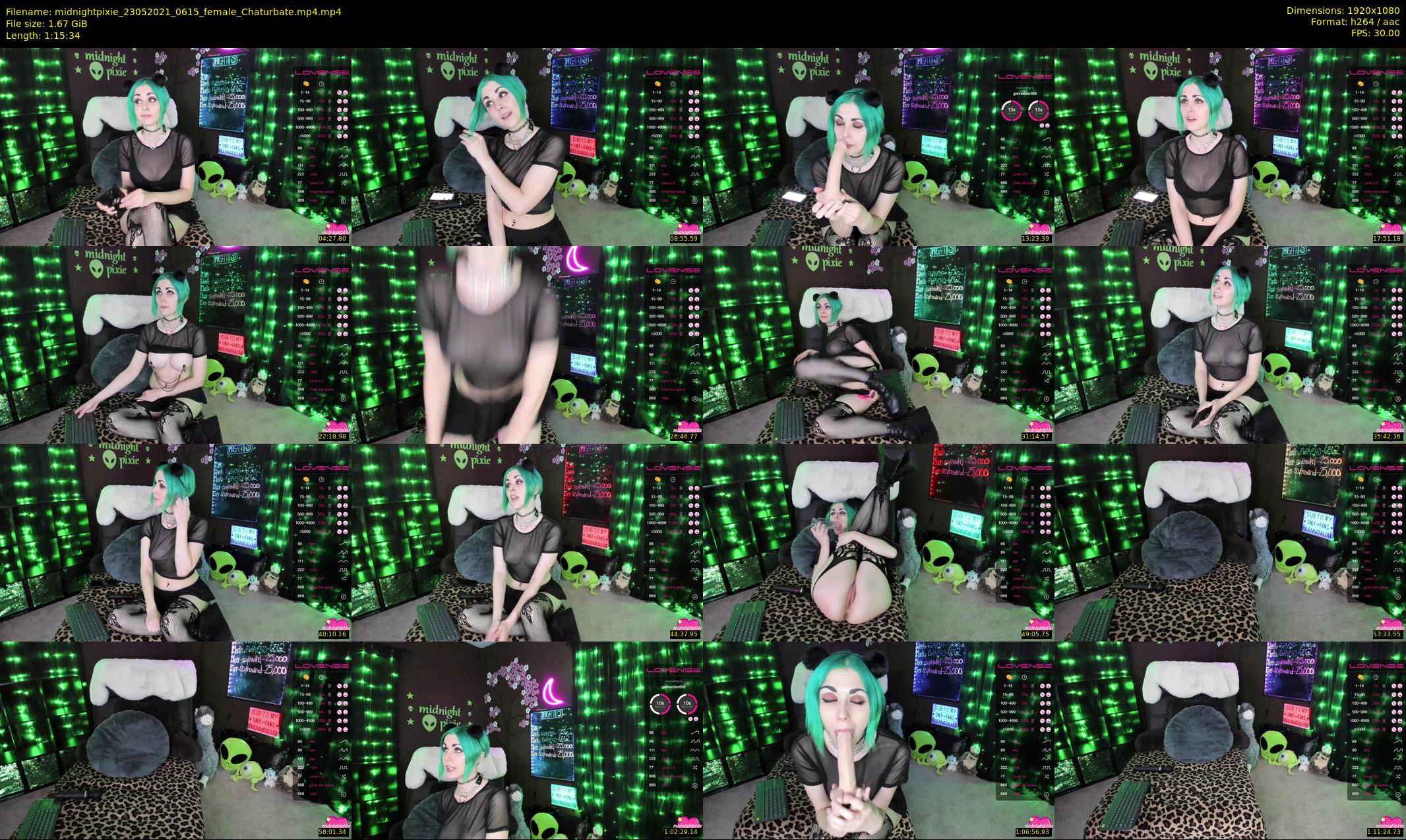 midnightpixie — 76 minute Chaturbate Female strip rec, 1080p, May 23, 2021