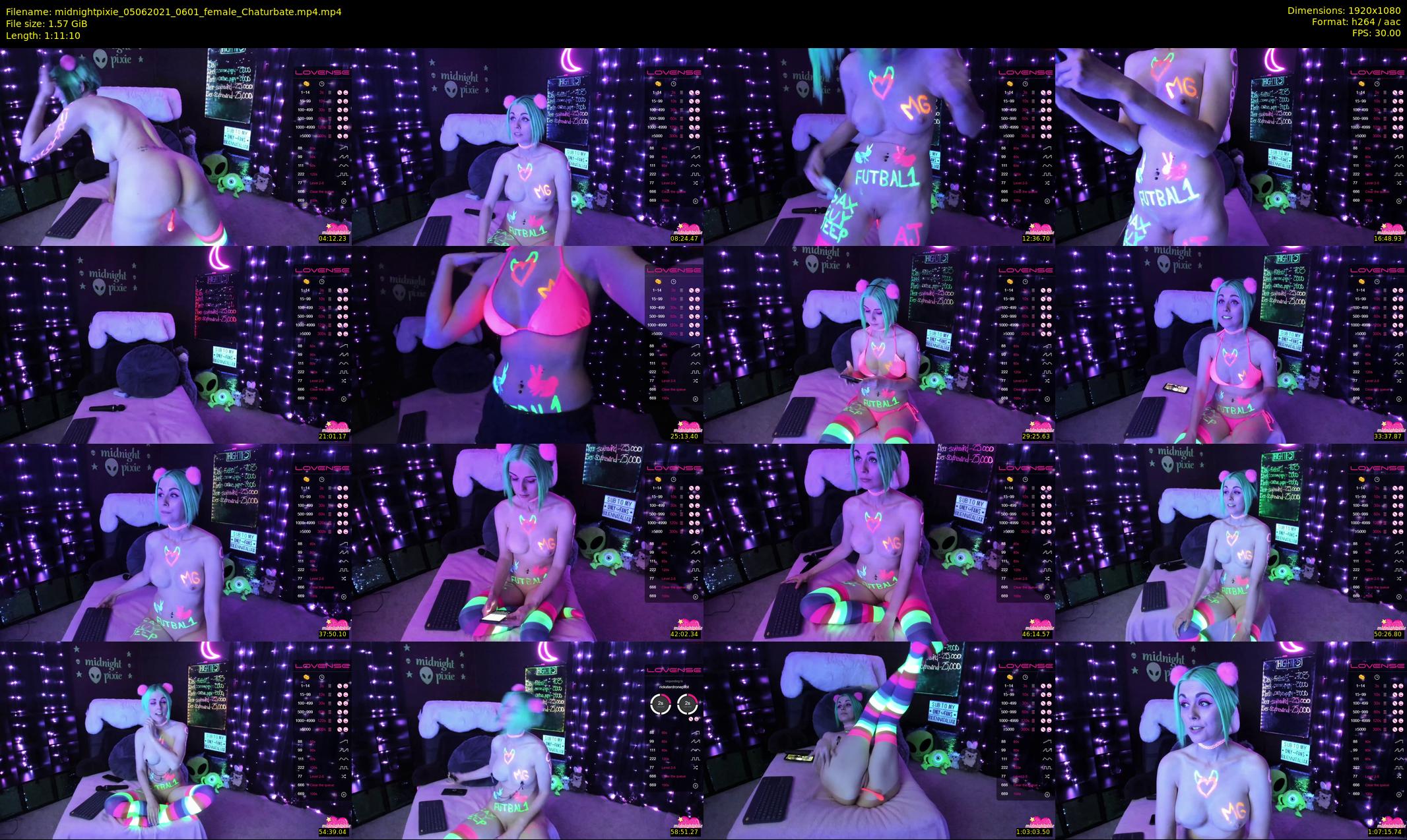 midnightpixie — 72 minute Chaturbate Female strip rec, 1080p, Jun 5, 2021