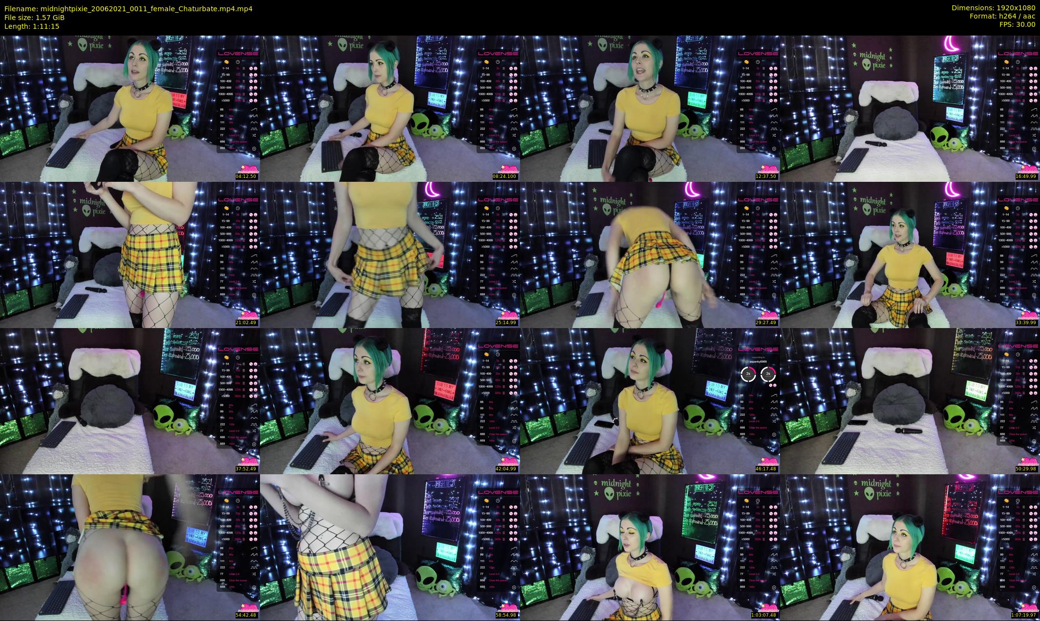 midnightpixie — 72 minute Chaturbate Female strip rec, 1080p, Jun 20, 2021