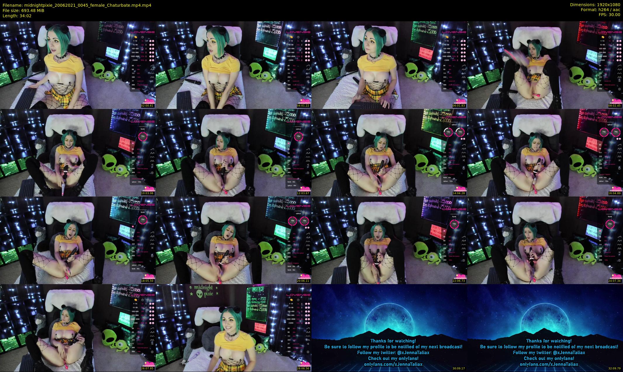 midnightpixie — 35 minute Chaturbate Female strip rec, 1080p, Jun 20, 2021