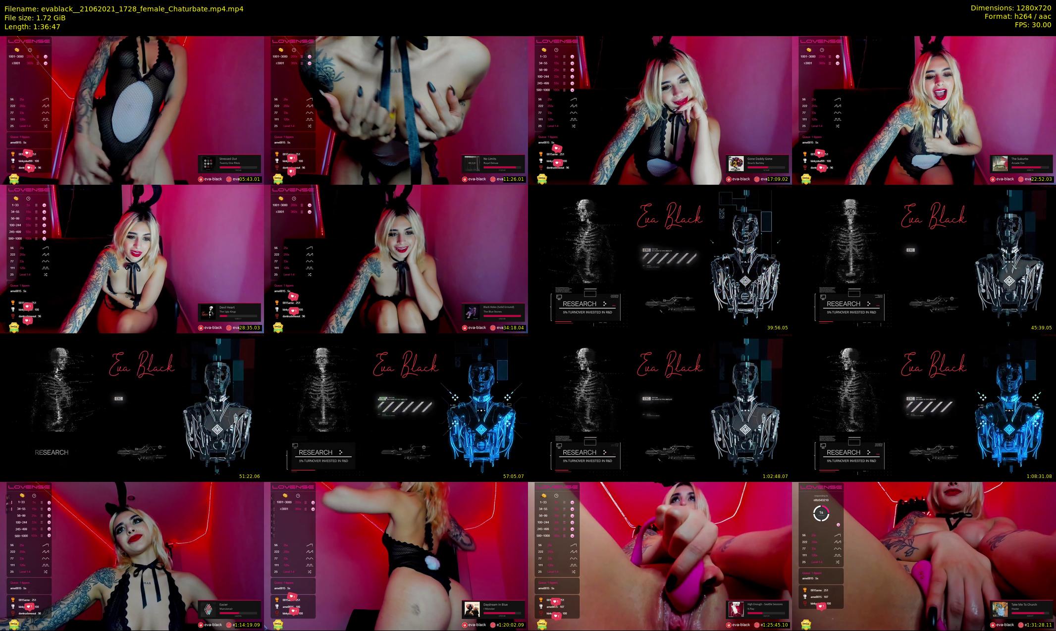 evablack_ — 97 minute Chaturbate Female strip rec, 720p, Jun 21, 2021