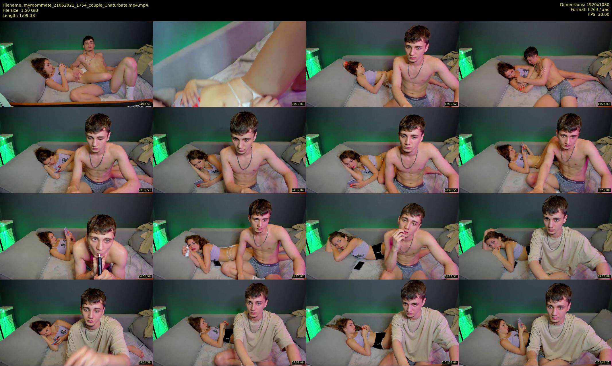 myroommate — 70 minute Chaturbate Couple strip rec, 1080p, Jun 21, 2021