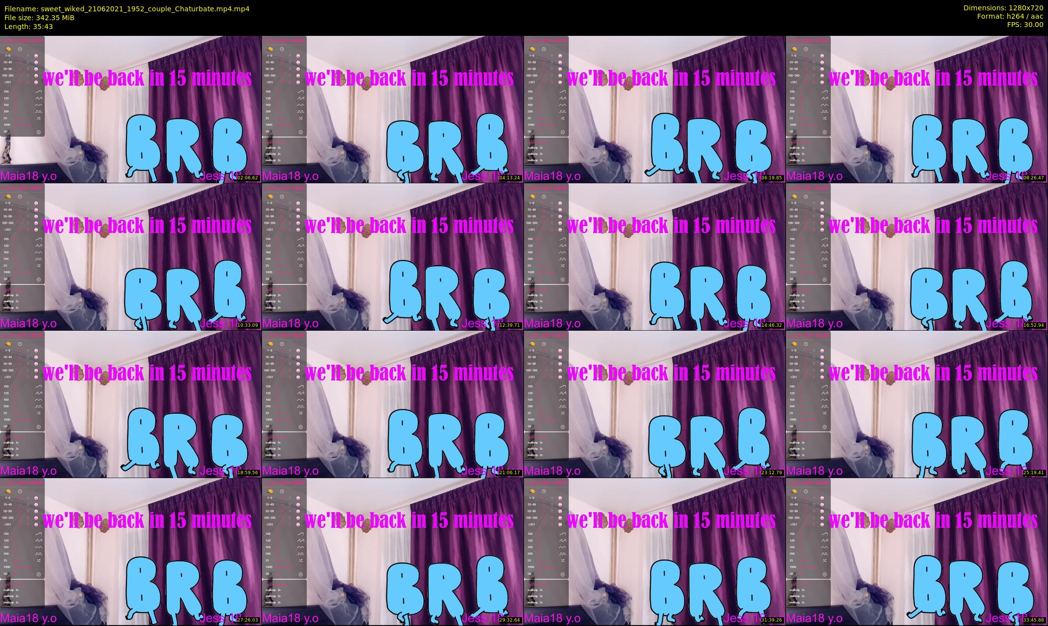 sweet_wiked — 36 minute Chaturbate Couple strip rec, 720p, Jun 21, 2021