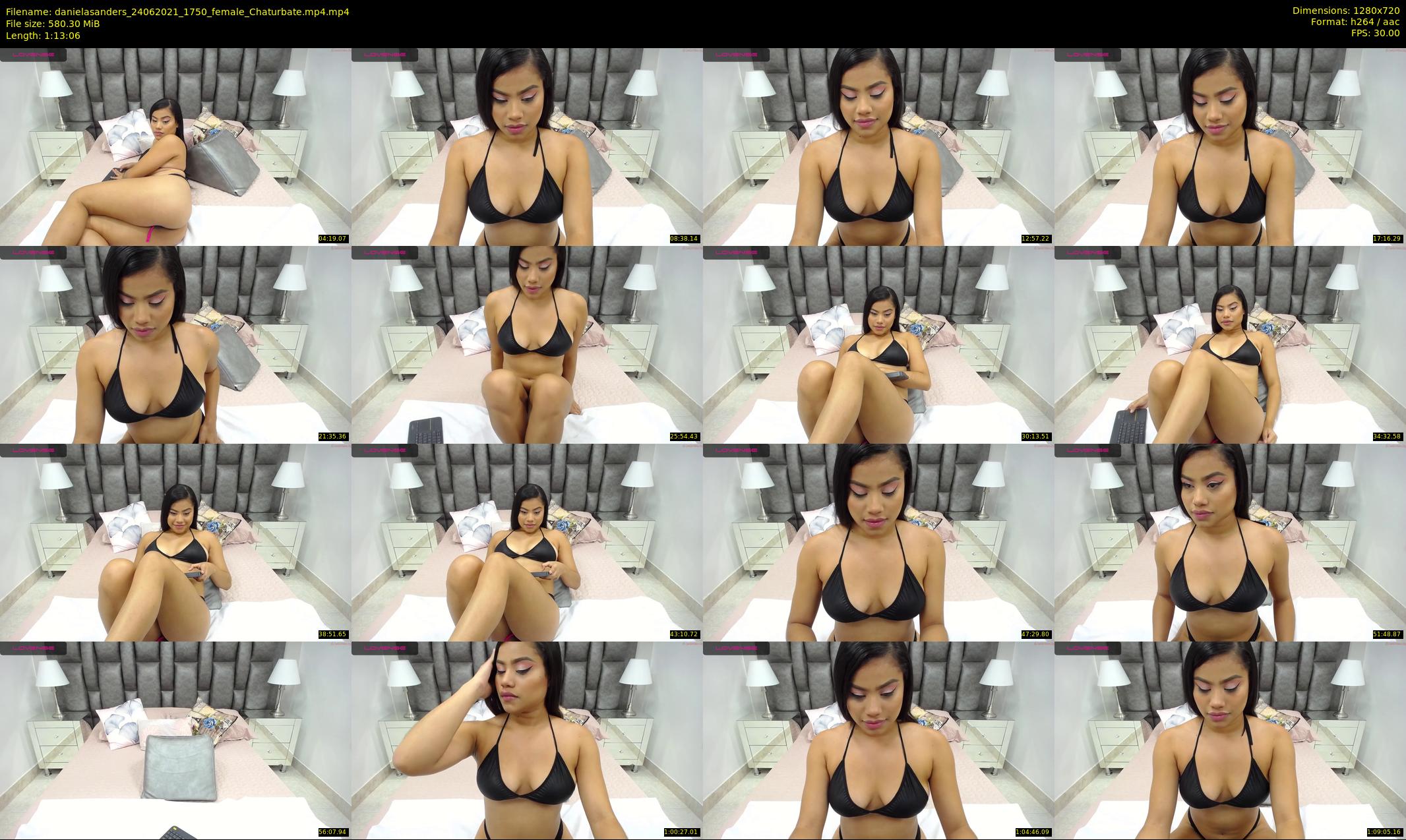 danielasanders — 74 minute Chaturbate Female strip rec, 720p, Jun 24, 2021