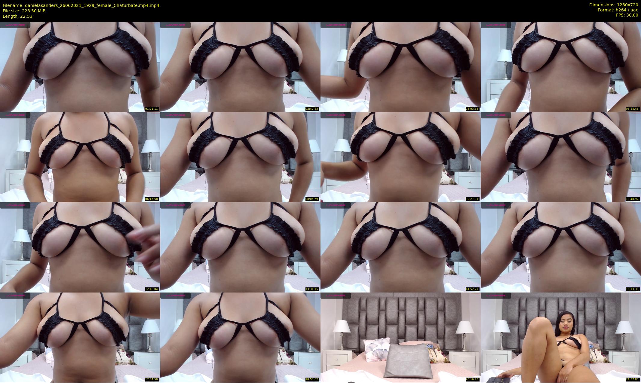 danielasanders — 23 minute Chaturbate Female strip rec, 720p, Jun 26, 2021